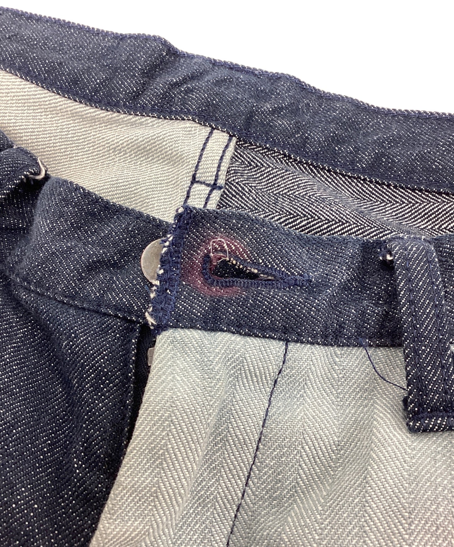 [Pre-owned] NUMBER (N)INE pants with a different colour on each side