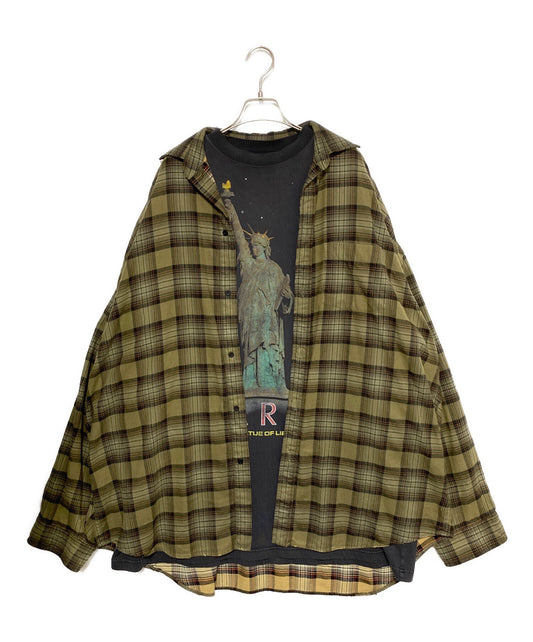 [Pre-owned] BALENCIAGA layered check shirt 794656 TQM20