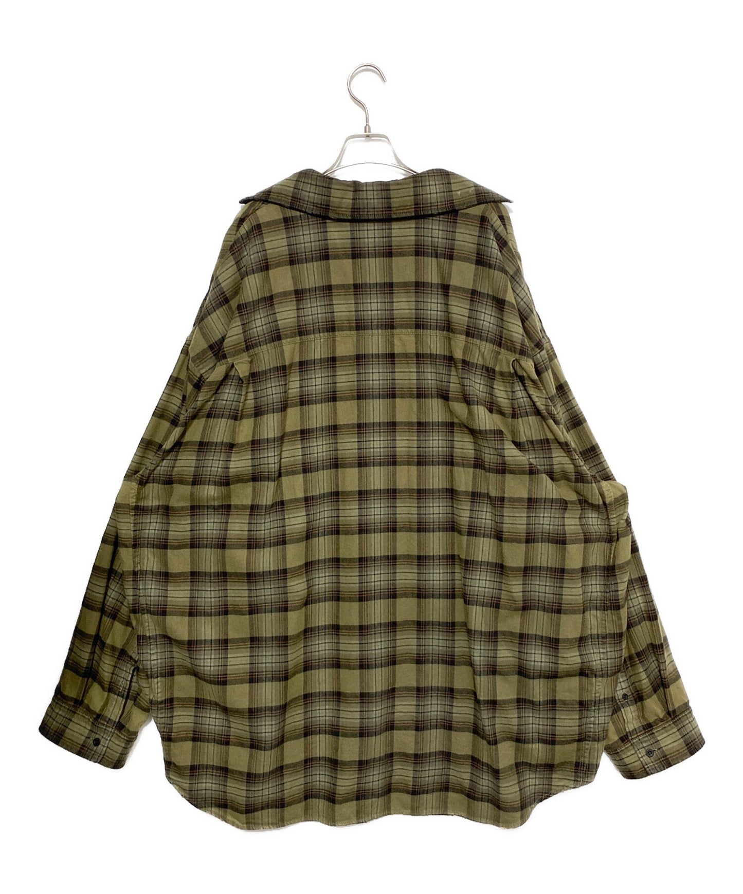 [Pre-owned] BALENCIAGA layered check shirt 794656 TQM20