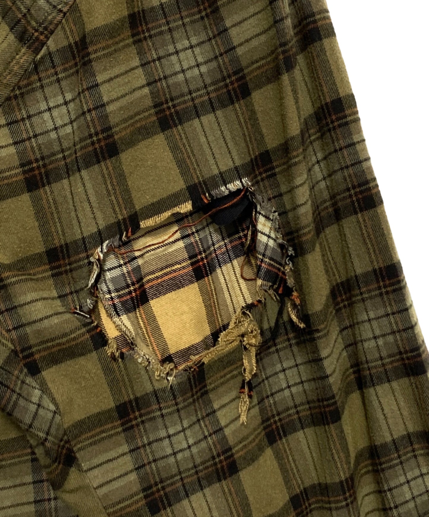 [Pre-owned] BALENCIAGA layered check shirt 794656 TQM20