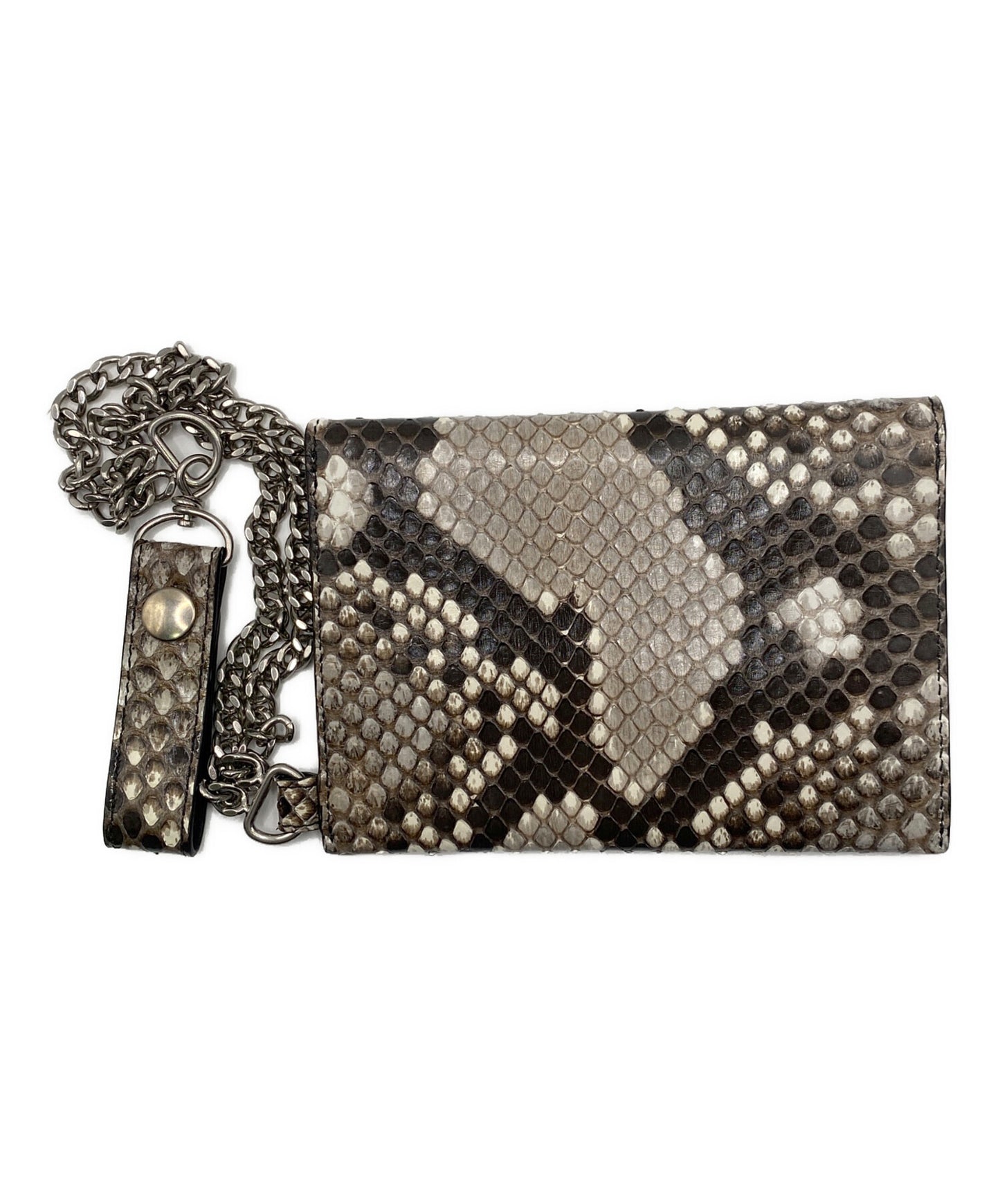 [Pre-owned] CELINE Biker chain wallet in python 10C634BM5.02VG