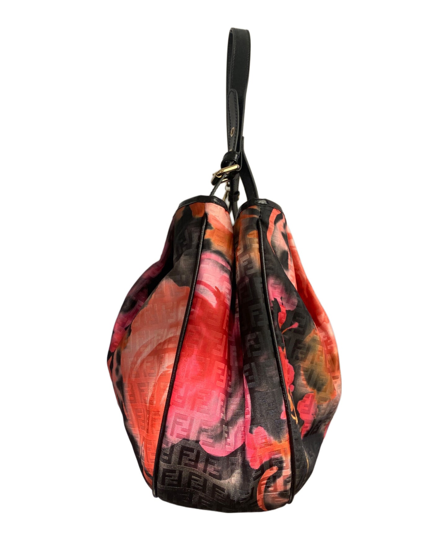 [Pre-owned] FENDI Zucchino Floral Handbag 8BH220-CT7