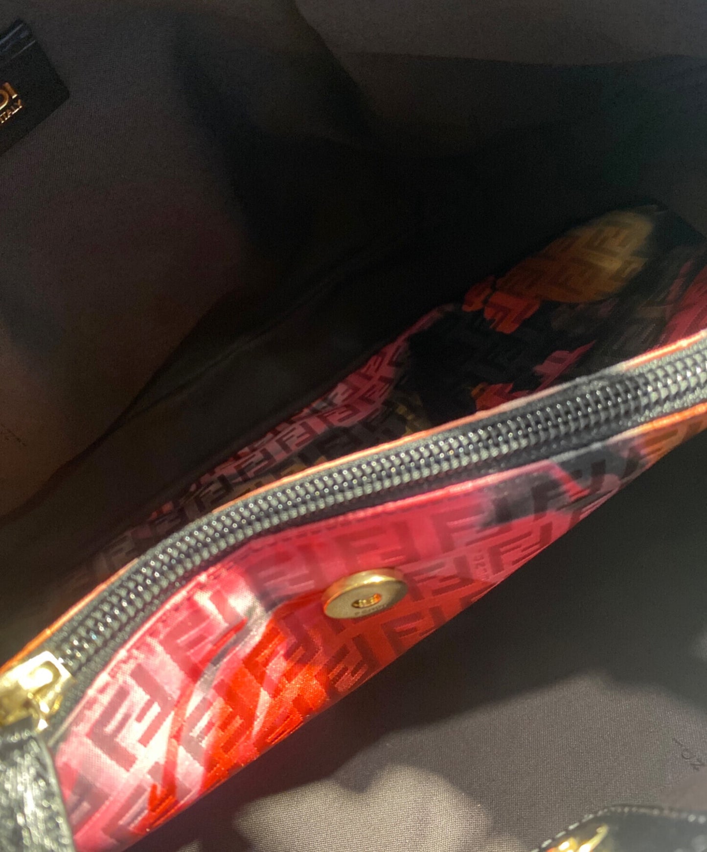 [Pre-owned] FENDI Zucchino Floral Handbag 8BH220-CT7