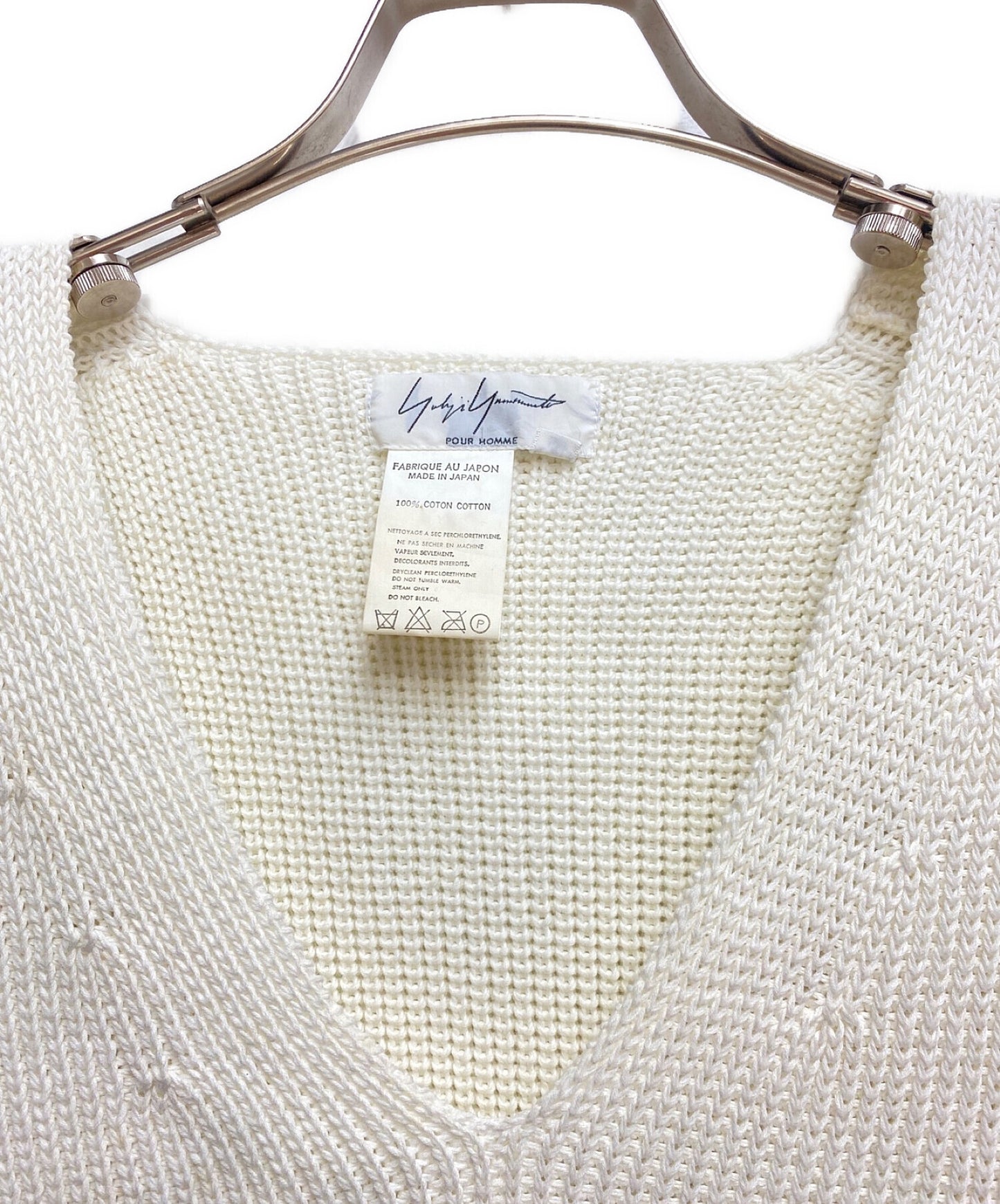 [Pre-owned] Yohji Yamamoto pour homme V-Neck Knit Vest HB-K23-084