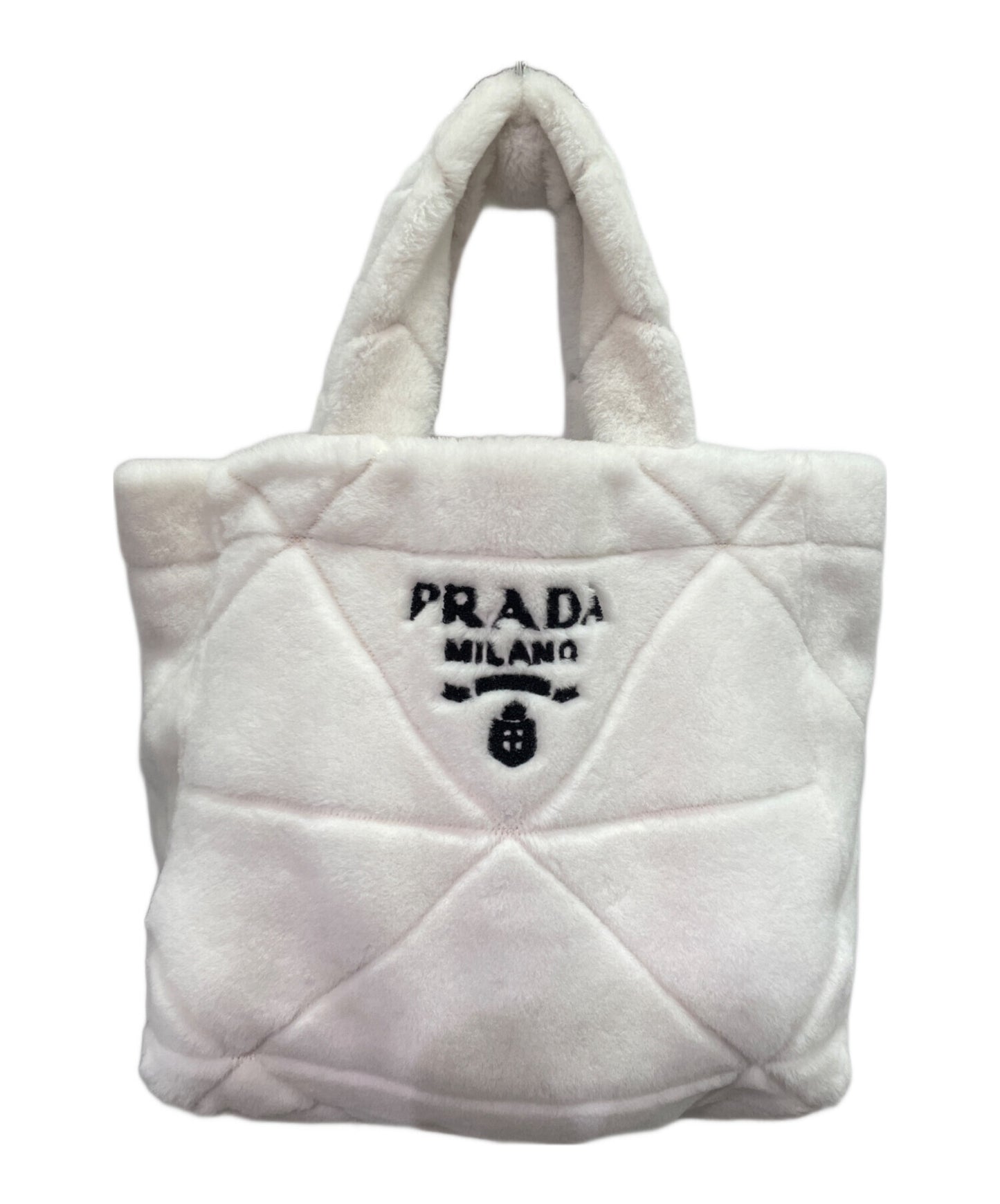 [Pre-owned] PRADA quilted shearling tote bag/handbag/mouton bag/bag/ 1BG427V