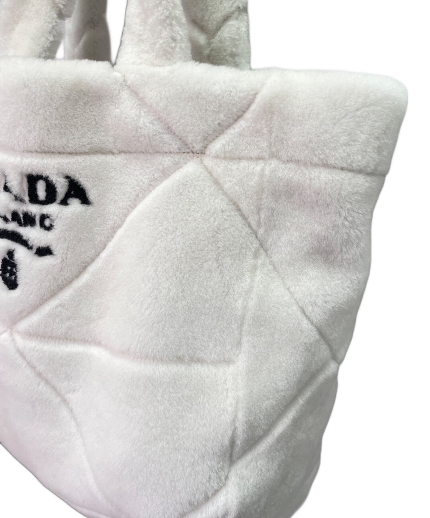 [Pre-owned] PRADA quilted shearling tote bag/handbag/mouton bag/bag/ 1BG427V