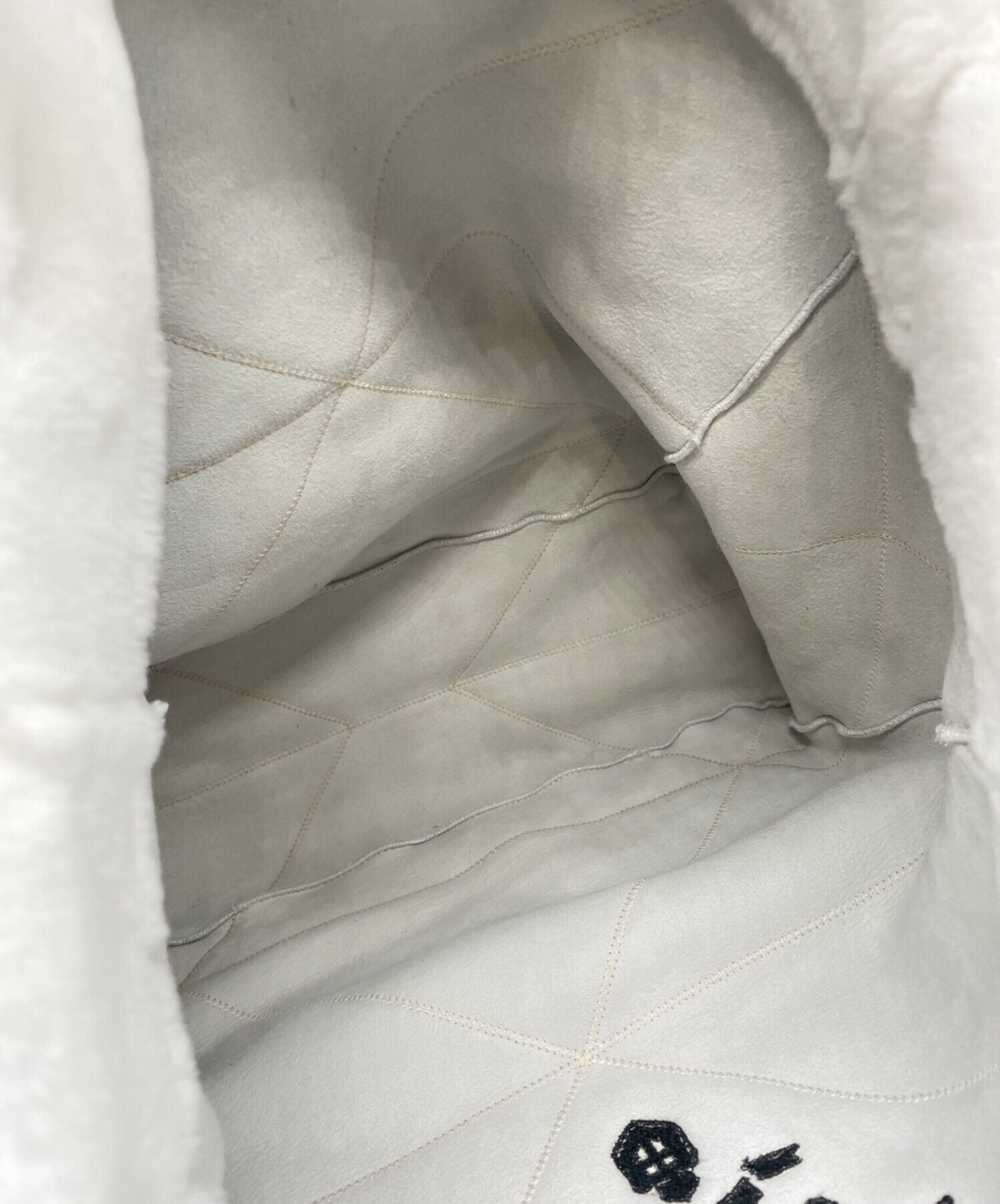 [Pre-owned] PRADA quilted shearling tote bag/handbag/mouton bag/bag/ 1BG427V