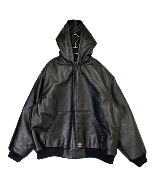 [Pre-owned] SUPREME Hooded Leather Work Jacket
