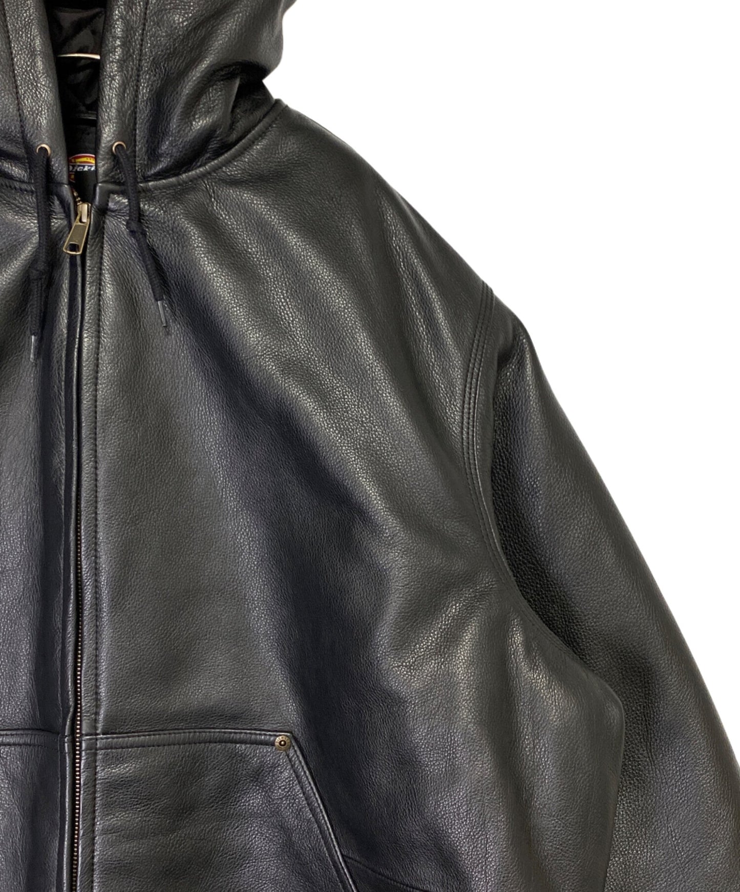[Pre-owned] SUPREME Hooded Leather Work Jacket