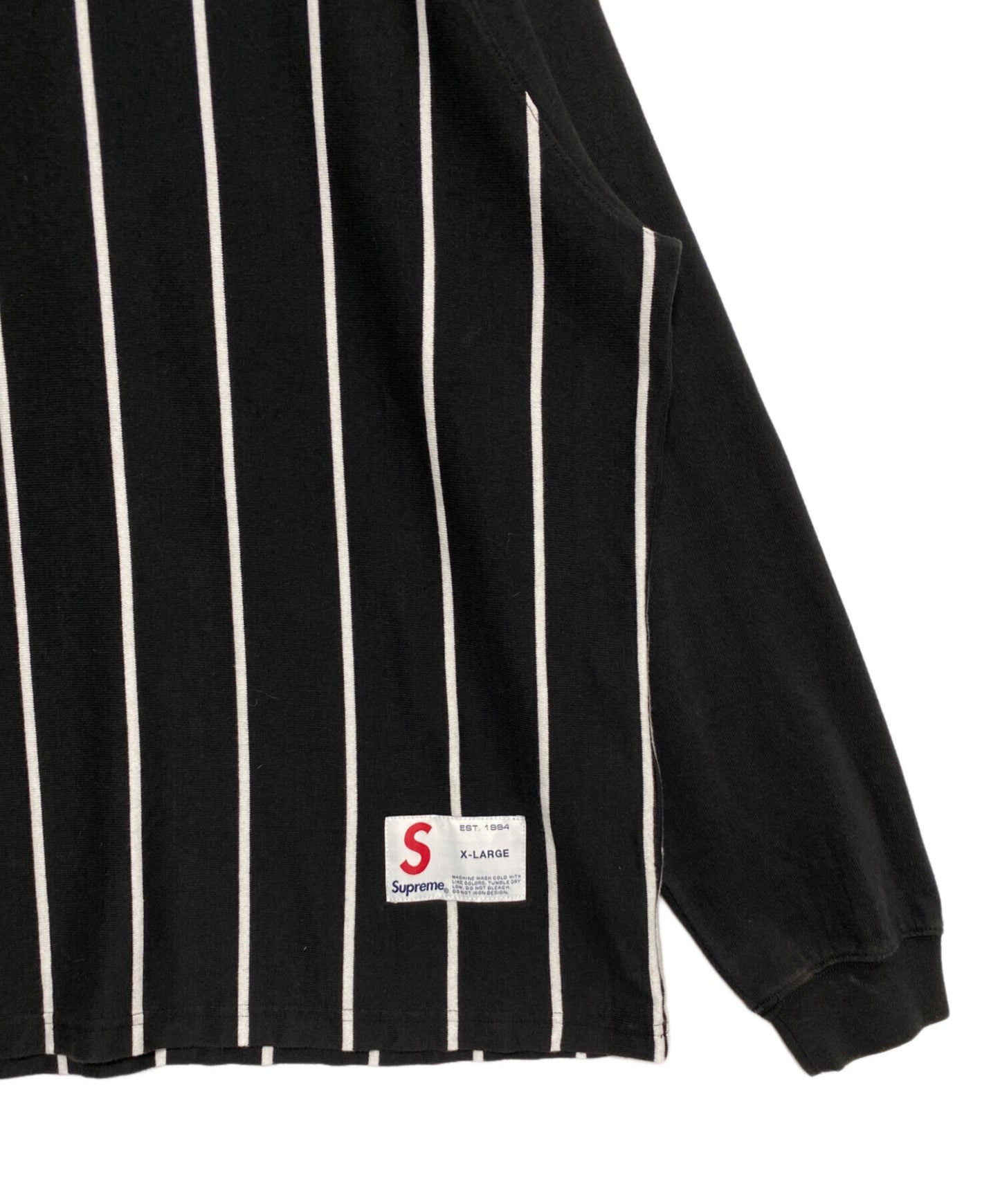 [Pre-owned] SUPREME Stripe Raglan L/S ( Stripe Raglan Long Sleeve )