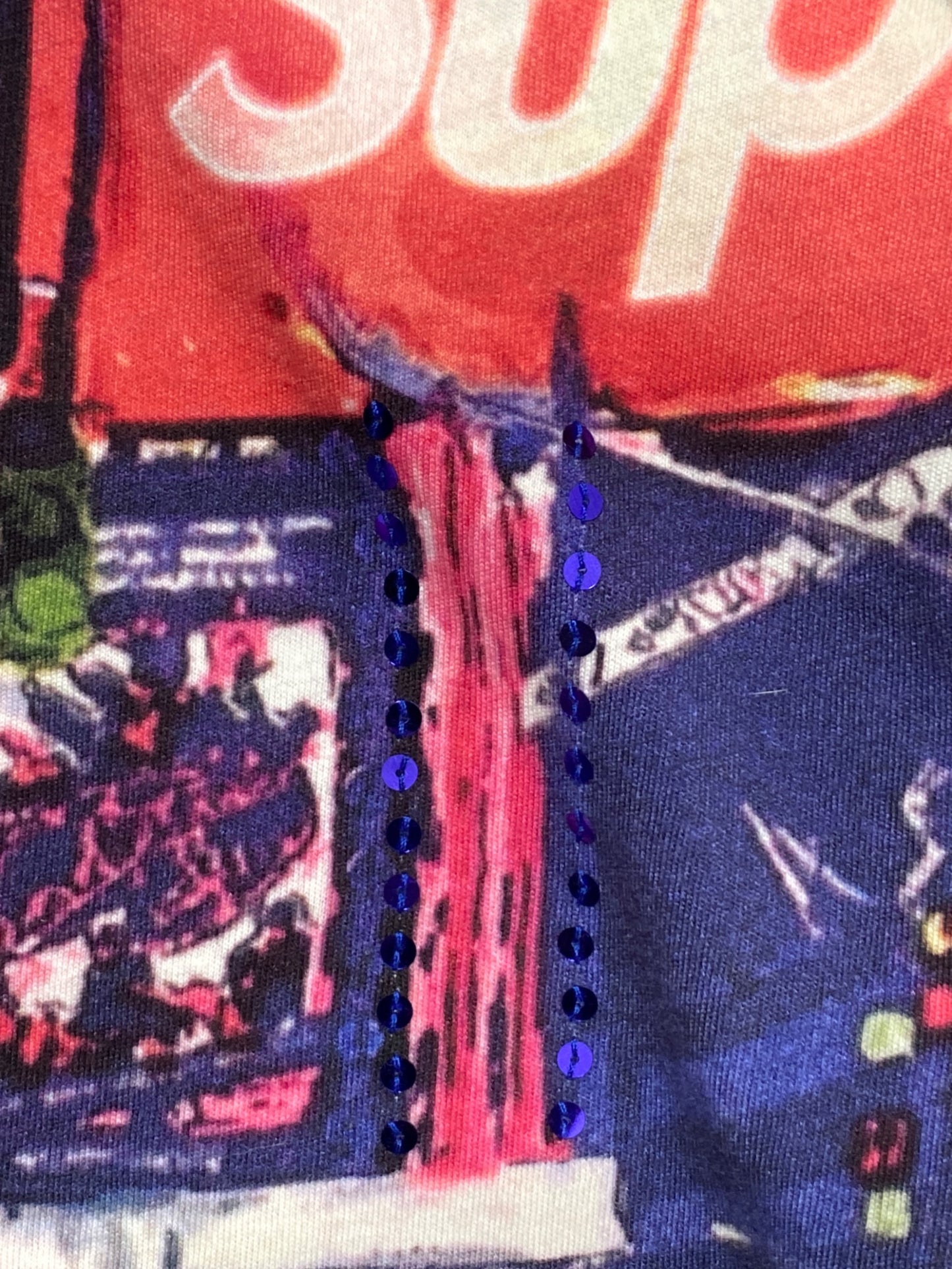 [Pre-owned] SUPREME Skyline Sequin L/S ( Skyline Square Long Sleeve )