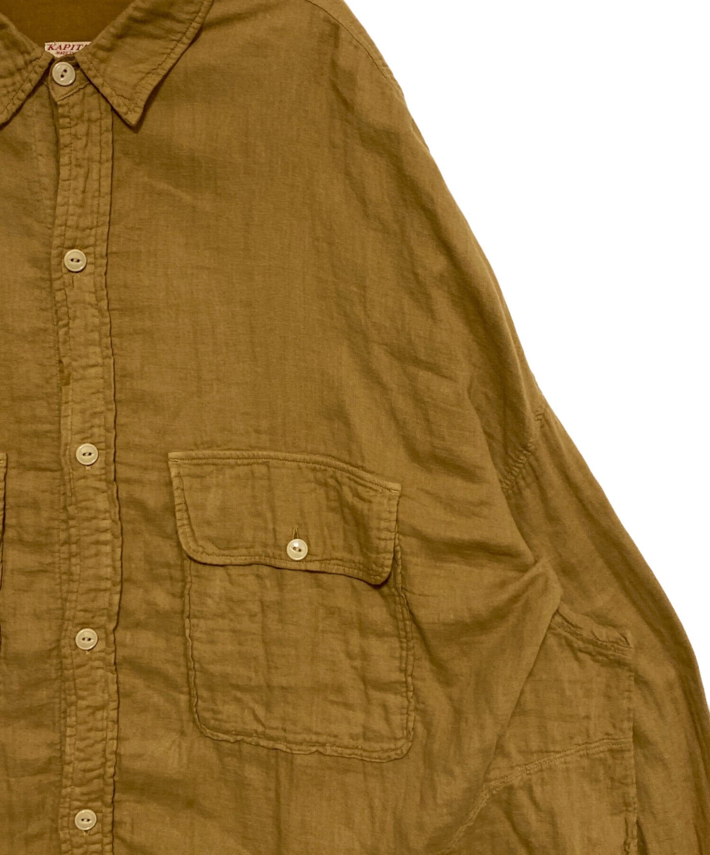 [Pre-owned] KAPITAL Double gauze slappy shirt K1804LS106