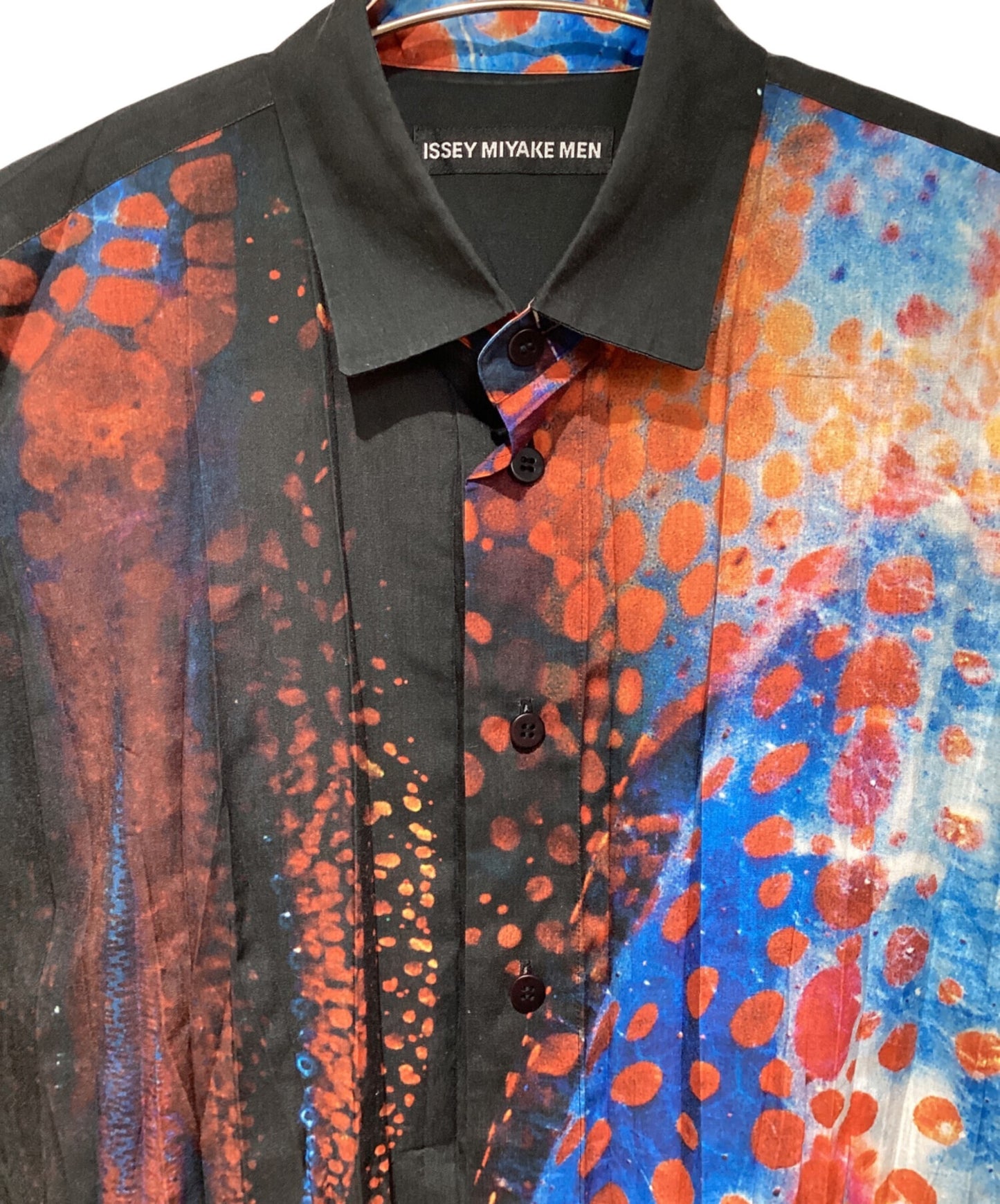 [Pre-owned] ISSEY MIYAKE MEN Pleated printed shirt ME51FJ184