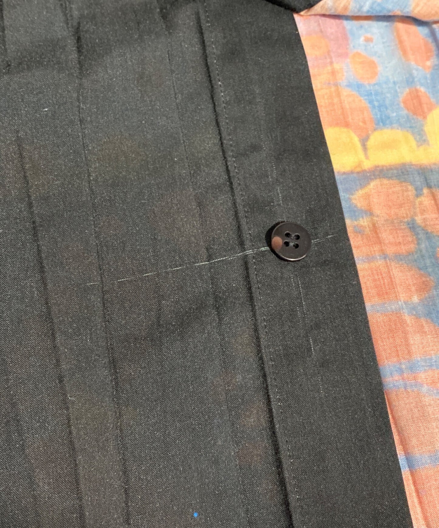 [Pre-owned] ISSEY MIYAKE MEN Pleated printed shirt ME51FJ184