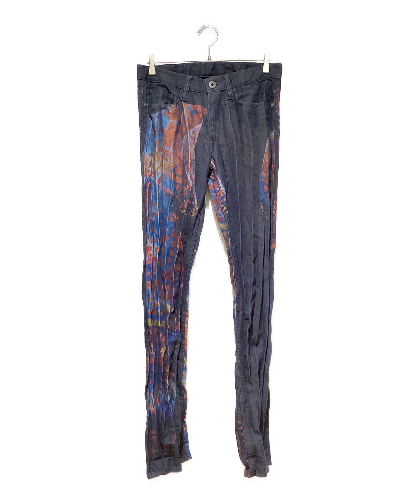 [Pre-owned] ISSEY MIYAKE MEN 15SS Transcribed denim pleated pants ME51FF182