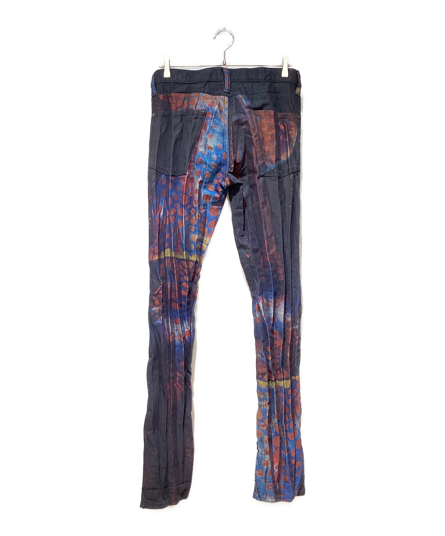 [Pre-owned] ISSEY MIYAKE MEN 15SS Transcribed denim pleated pants ME51FF182