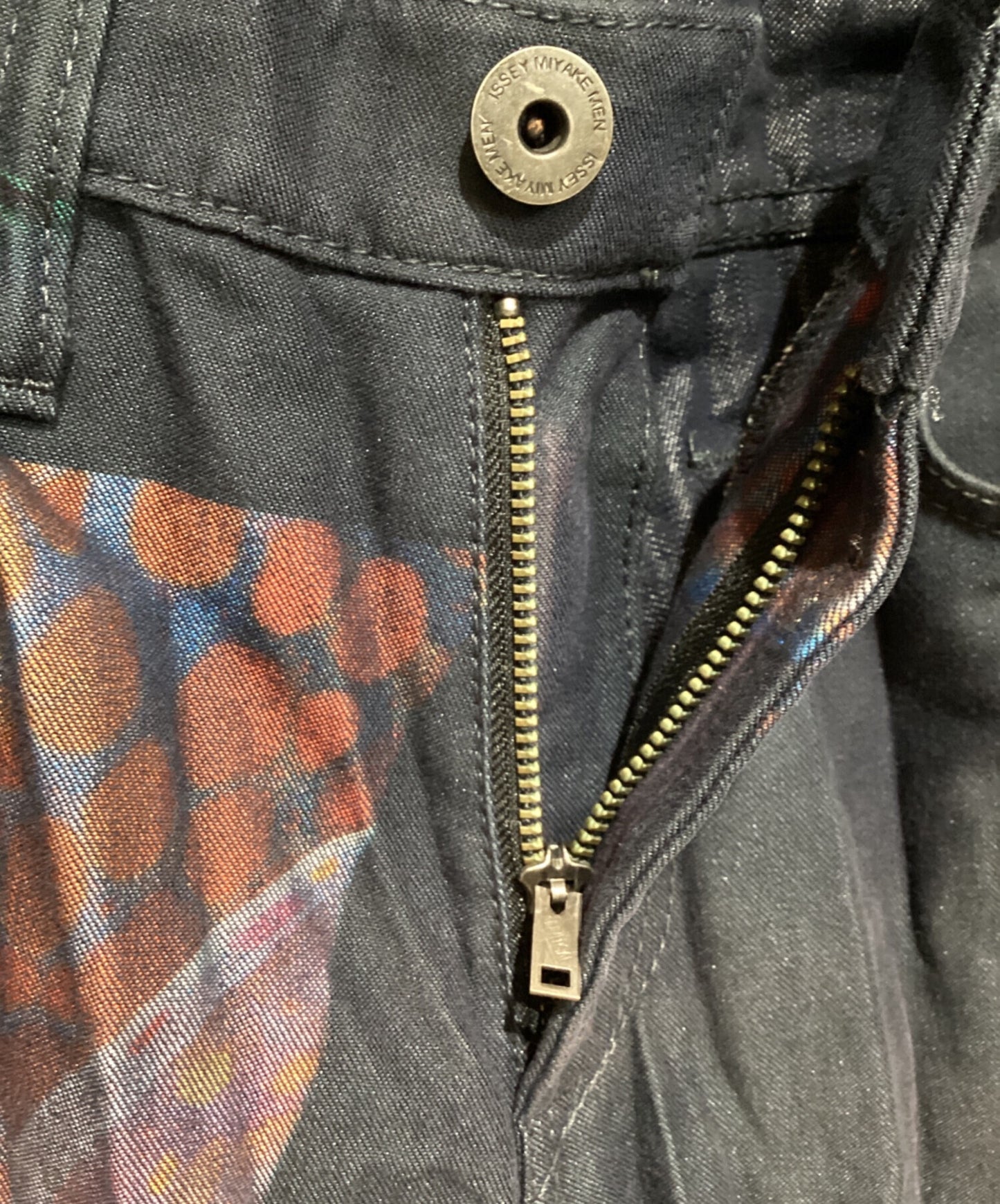 [Pre-owned] ISSEY MIYAKE MEN 15SS Transcribed denim pleated pants ME51FF182