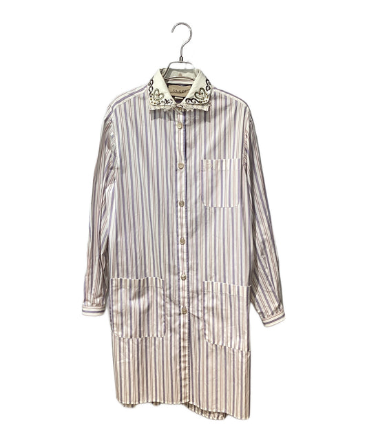 [Pre-owned] GUCCI Striped Shirt Dress 691499 ZAI77