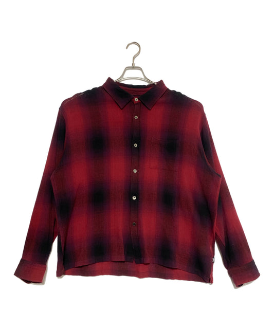 [Pre-owned] stussy LOOSE WEAVE PLAID SHIRT ( Loose Weave Check Shirt ) 1110360