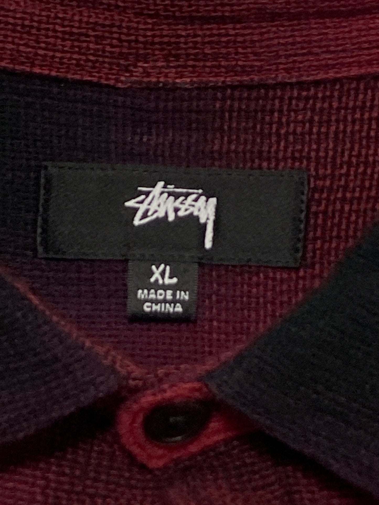 [Pre-owned] stussy LOOSE WEAVE PLAID SHIRT ( Loose Weave Check Shirt ) 1110360