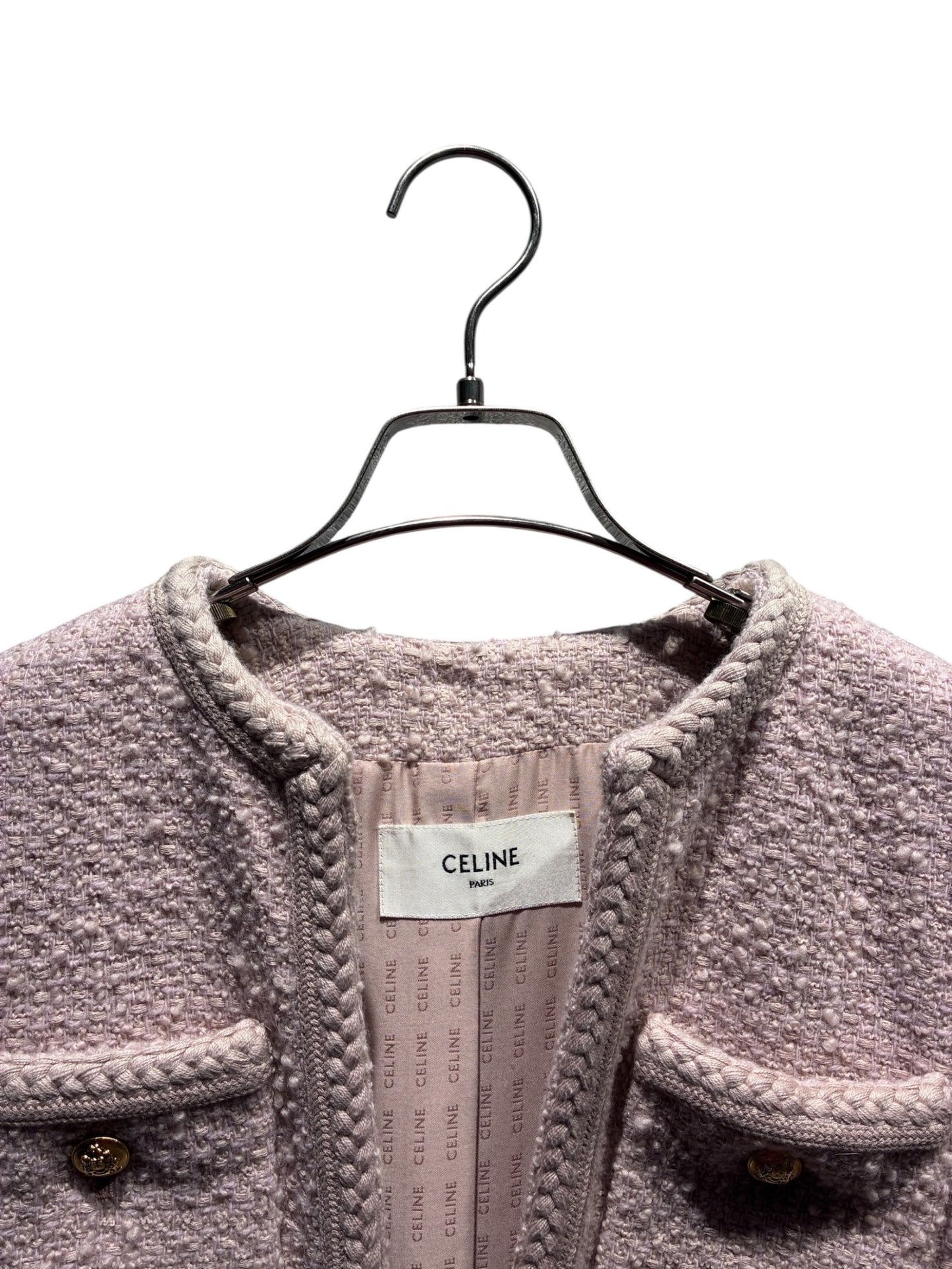 [Pre-owned] CELINE Tweed Jacket / Jacket / 2V18N764L 2V18N764L