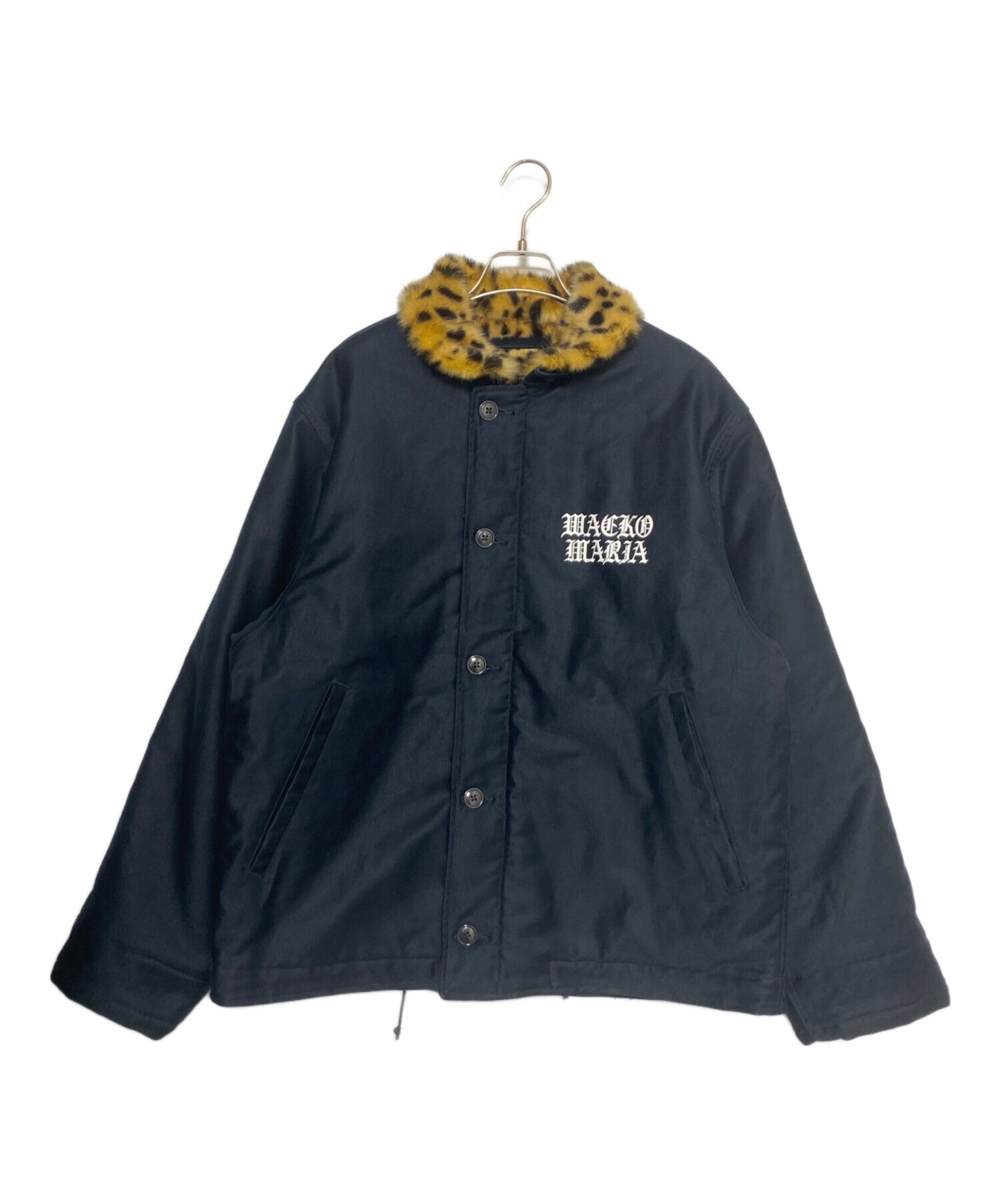 [Pre-owned] WACKO MARIA LEOPARDFAUXFURN-1DECK JACKET (leopard fur N-1 deck jacket)