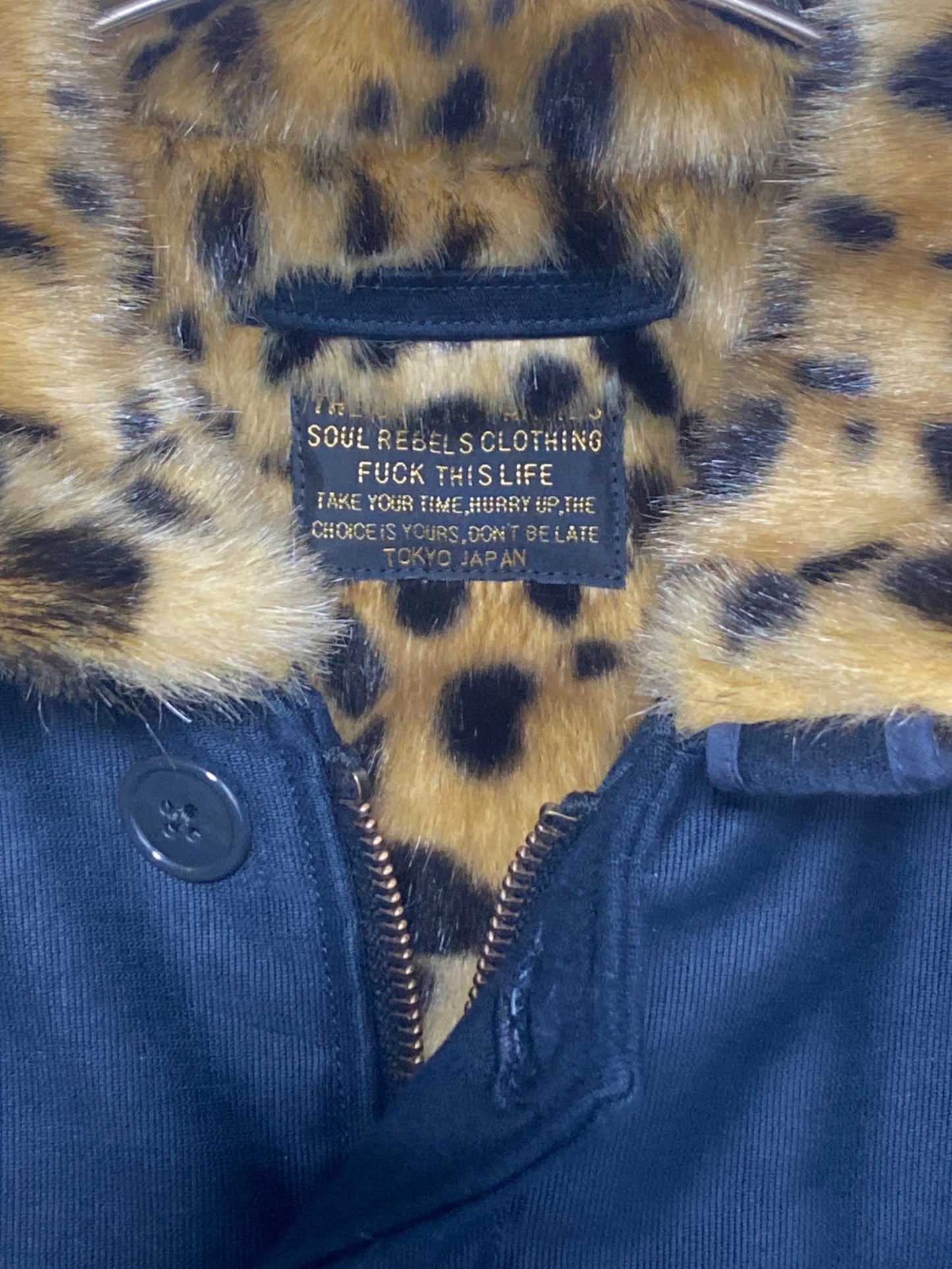 [Pre-owned] WACKO MARIA LEOPARDFAUXFURN-1DECK JACKET (leopard fur N-1 deck jacket)
