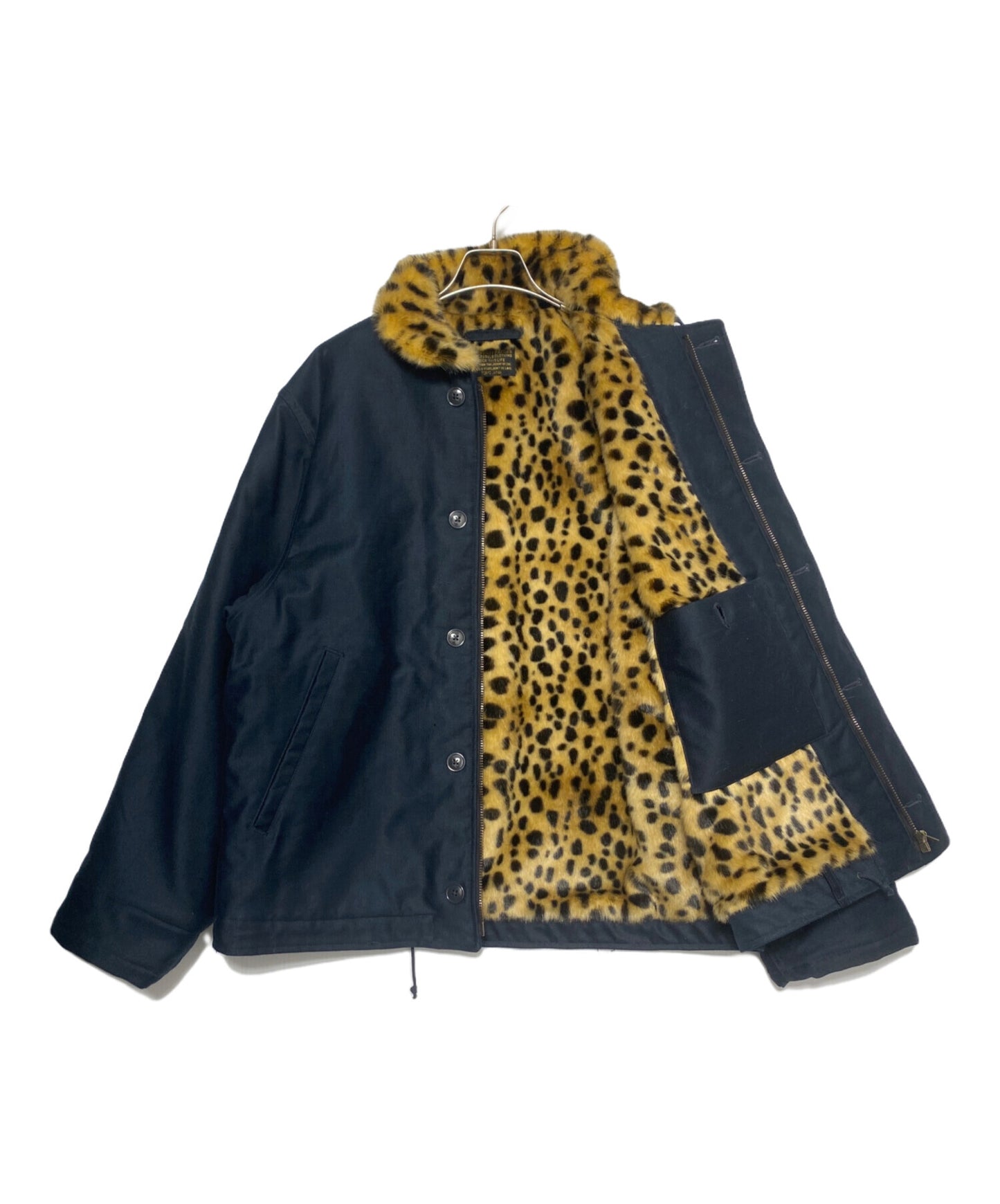 [Pre-owned] WACKO MARIA LEOPARDFAUXFURN-1DECK JACKET (leopard fur N-1 deck jacket)