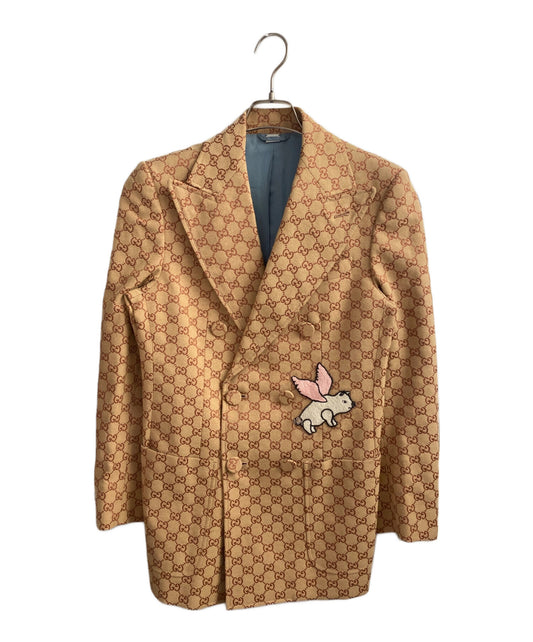 [Pre-owned] GUCCI GG Pattern Tailored Jacket 563680 ZKU09
