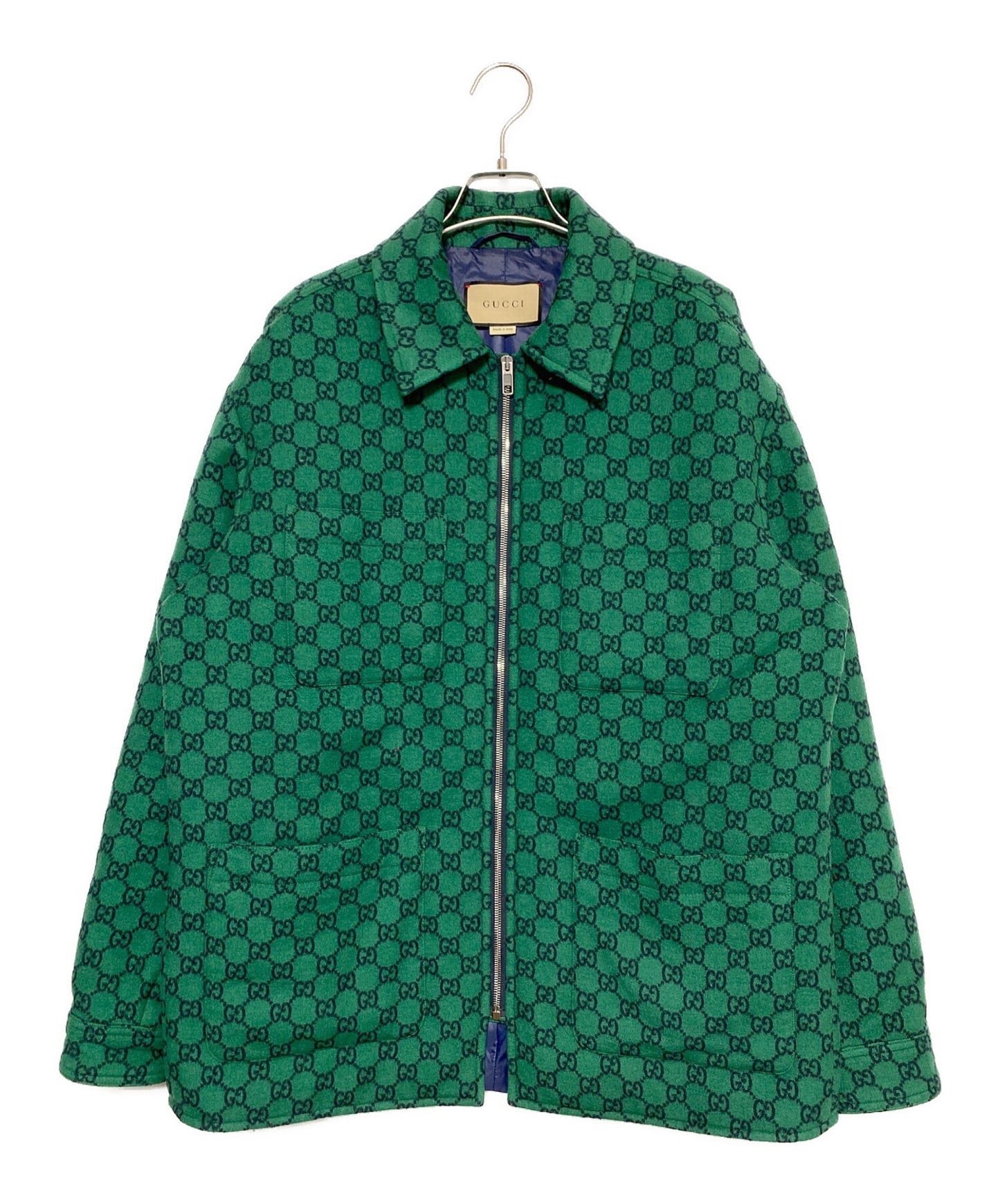 [Pre-owned] GUCCI GG Wool flannel over jacket 770330 ZAPDC