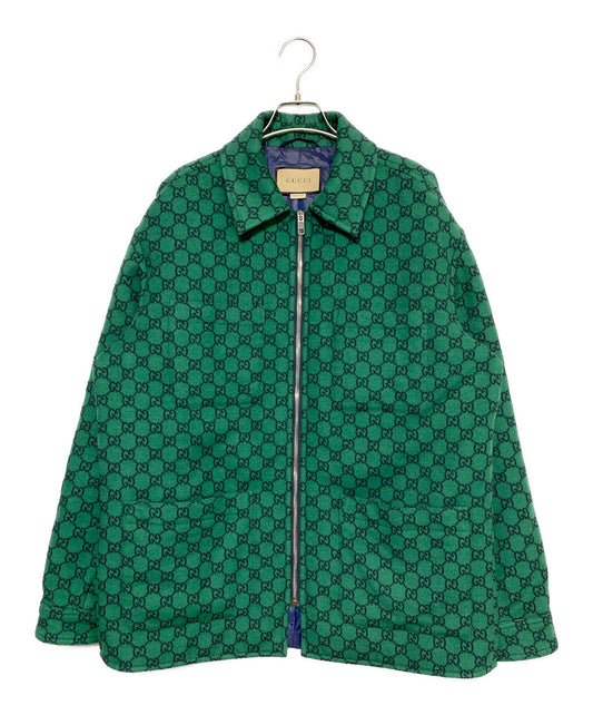 [Pre-owned] GUCCI GG Wool flannel over jacket 770330 ZAPDC