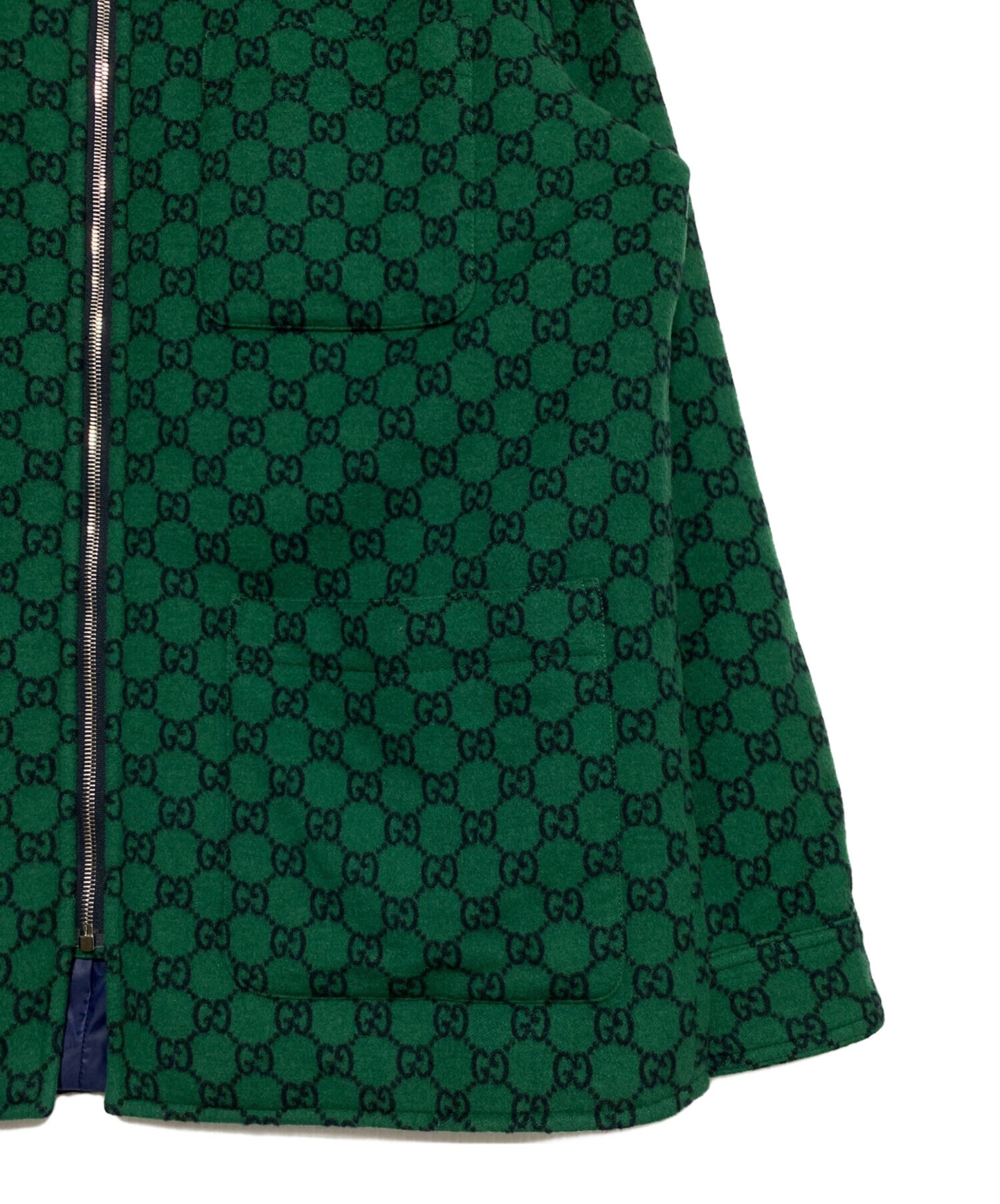 [Pre-owned] GUCCI GG Wool flannel over jacket 770330 ZAPDC