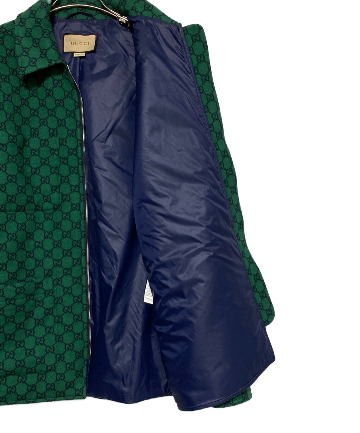 [Pre-owned] GUCCI GG Wool flannel over jacket 770330 ZAPDC