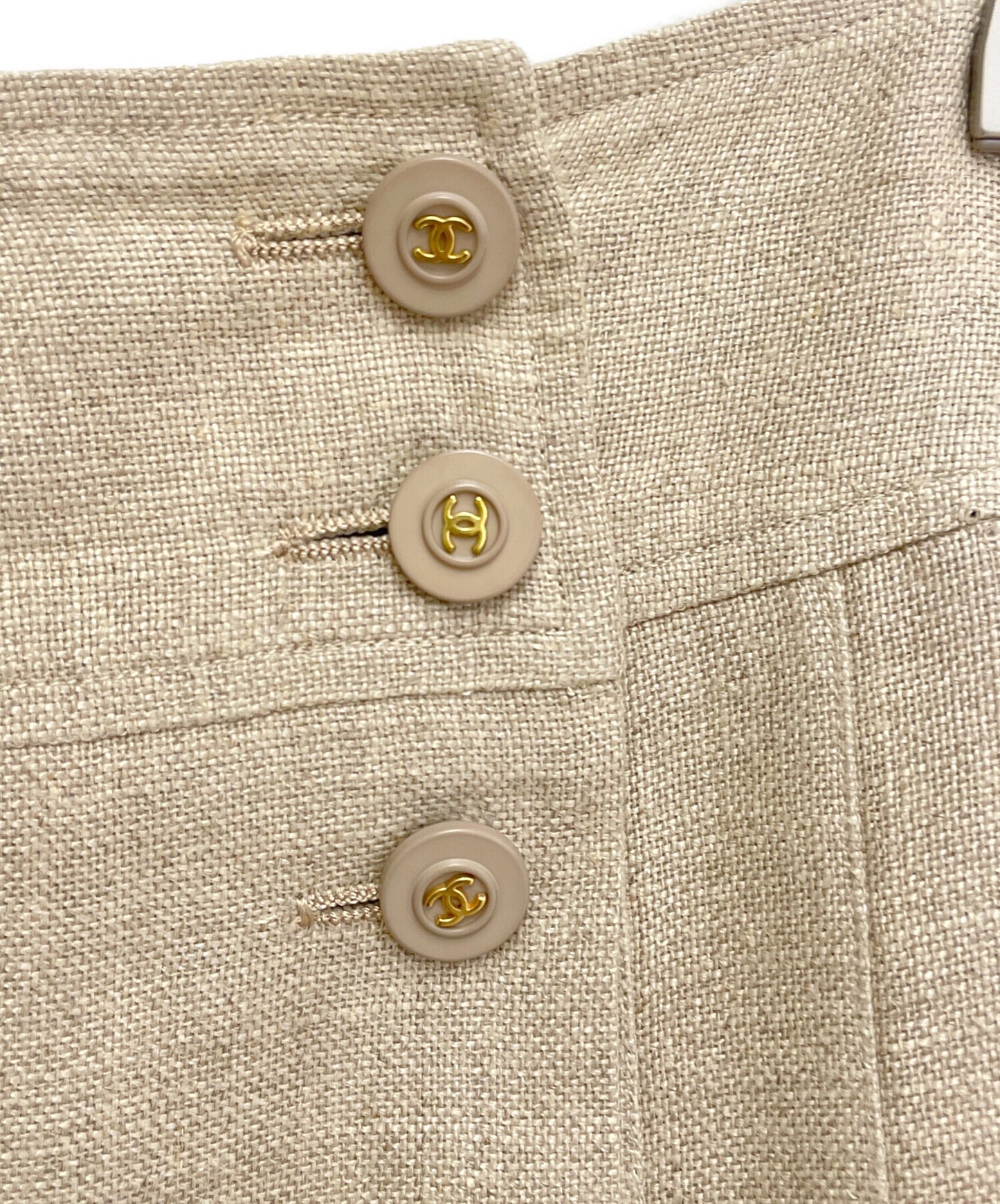 [Pre-owned] CHANEL Coco Button Linen Setup