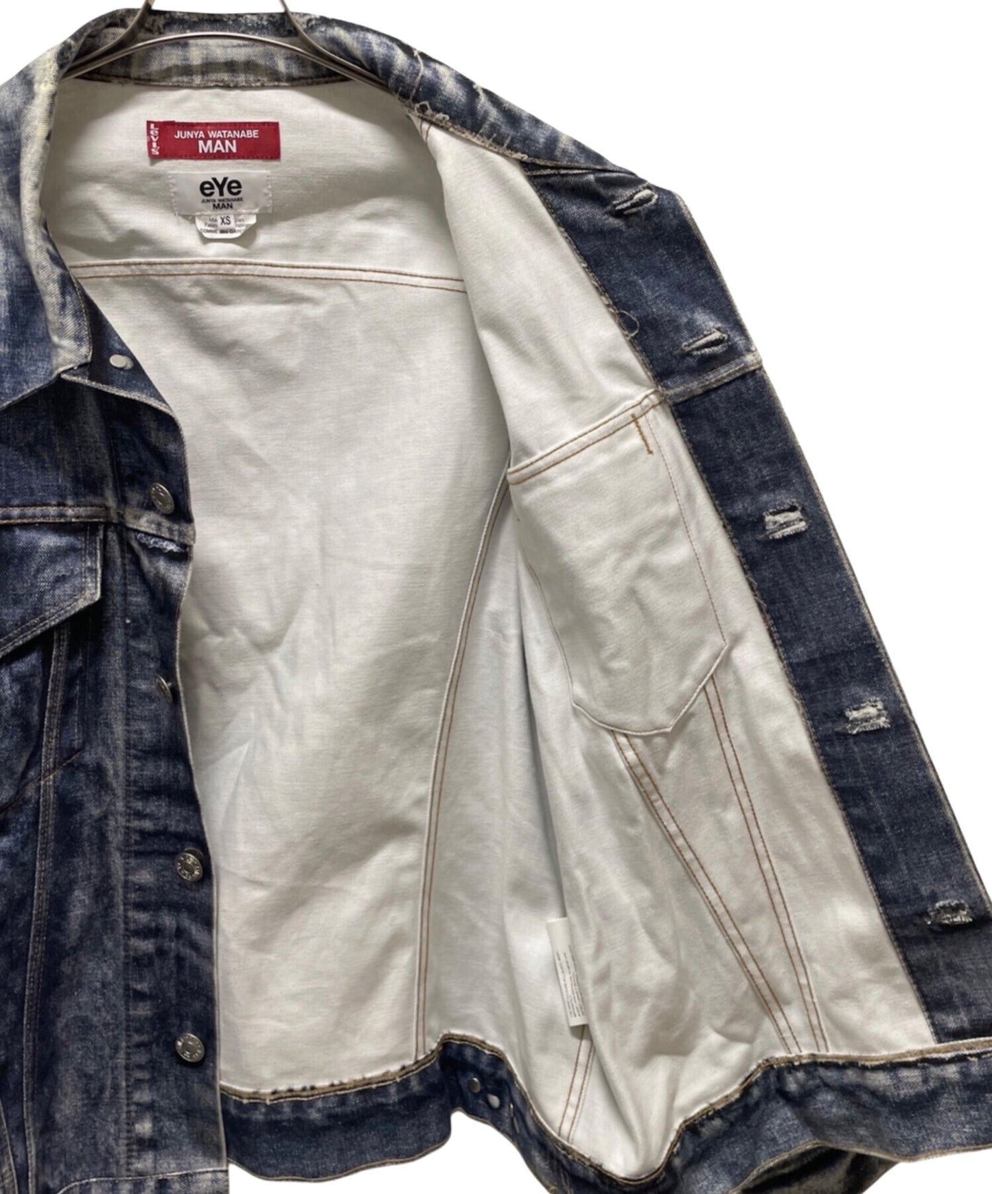 [Pre-owned] eYe COMME des GARCONS JUNYAWATANABE MAN Cotton twill ink jet printed denim jacket WO-J911