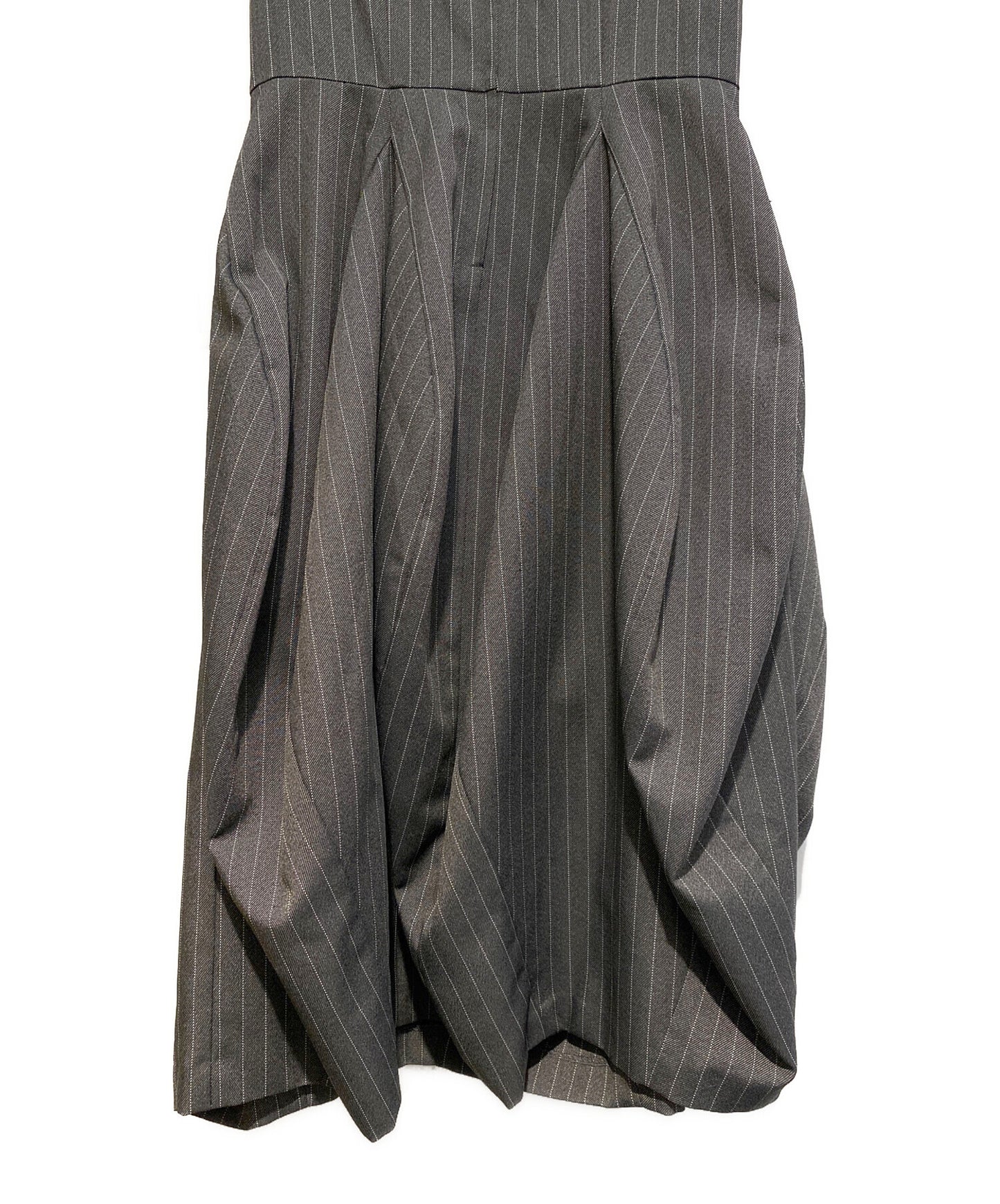 [Pre-owned] COMME des GARCONS COMME des GARCONS 24SS Pinstripe balloon dress RM-O003/AD2023