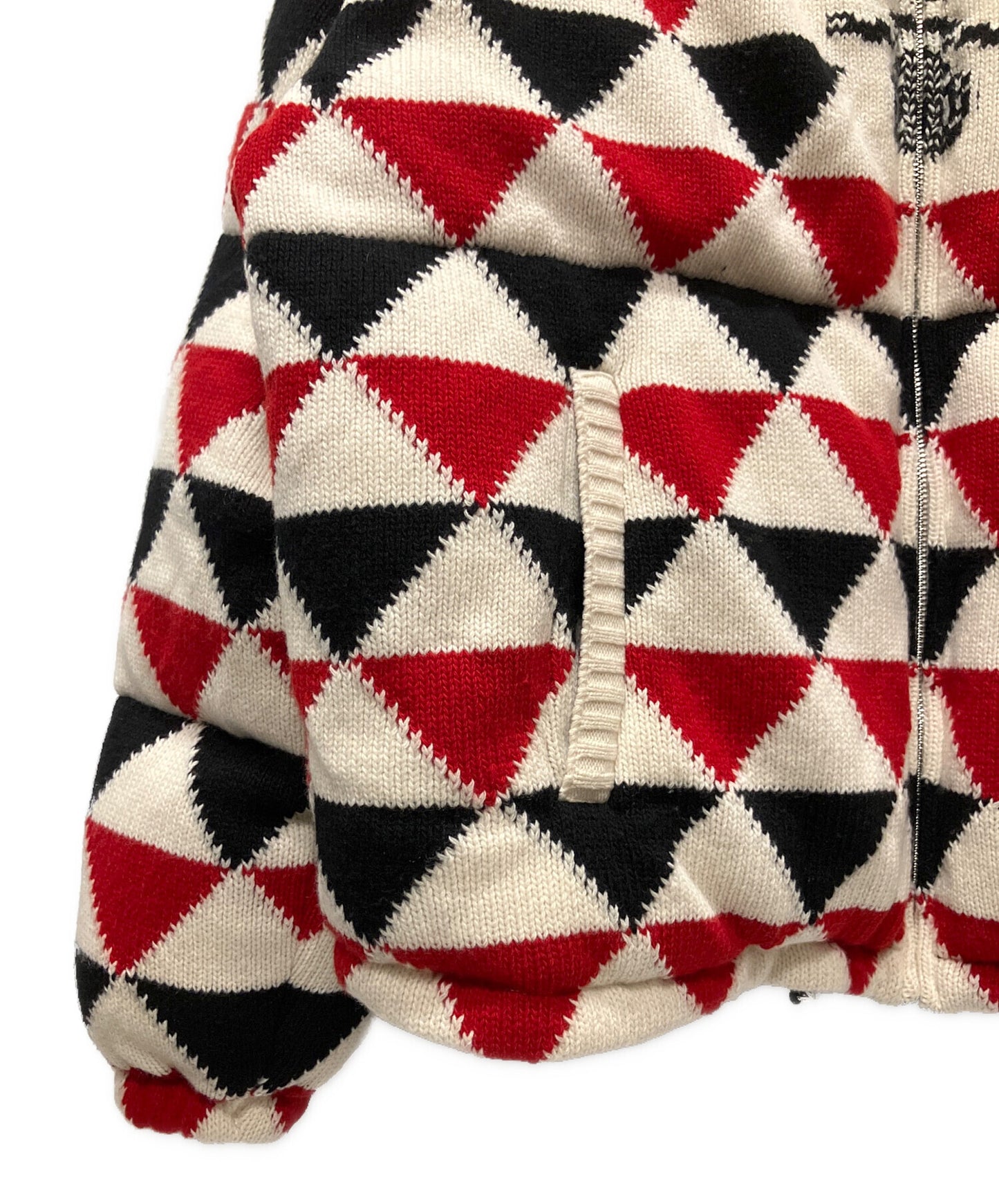 [Pre-owned] PRADA Cashmere Argyle Jacket/Knit Down Jacket SGC016