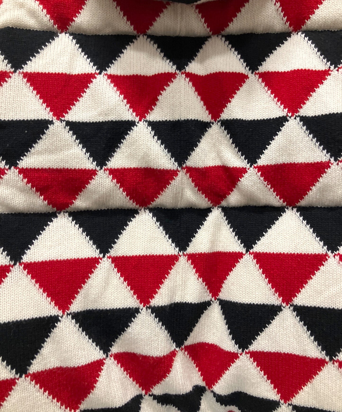 [Pre-owned] PRADA Cashmere Argyle Jacket/Knit Down Jacket SGC016