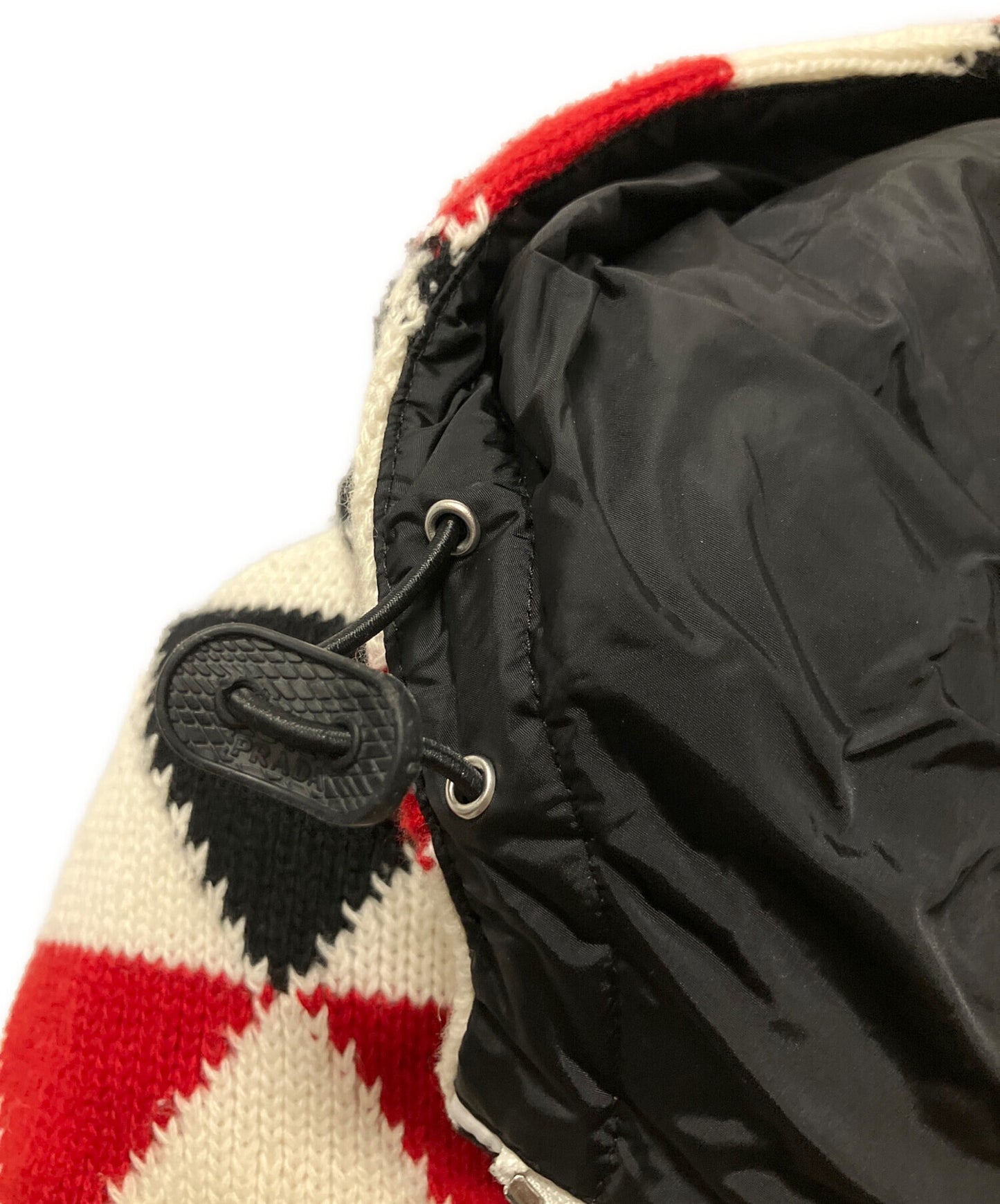 [Pre-owned] PRADA Cashmere Argyle Jacket/Knit Down Jacket SGC016