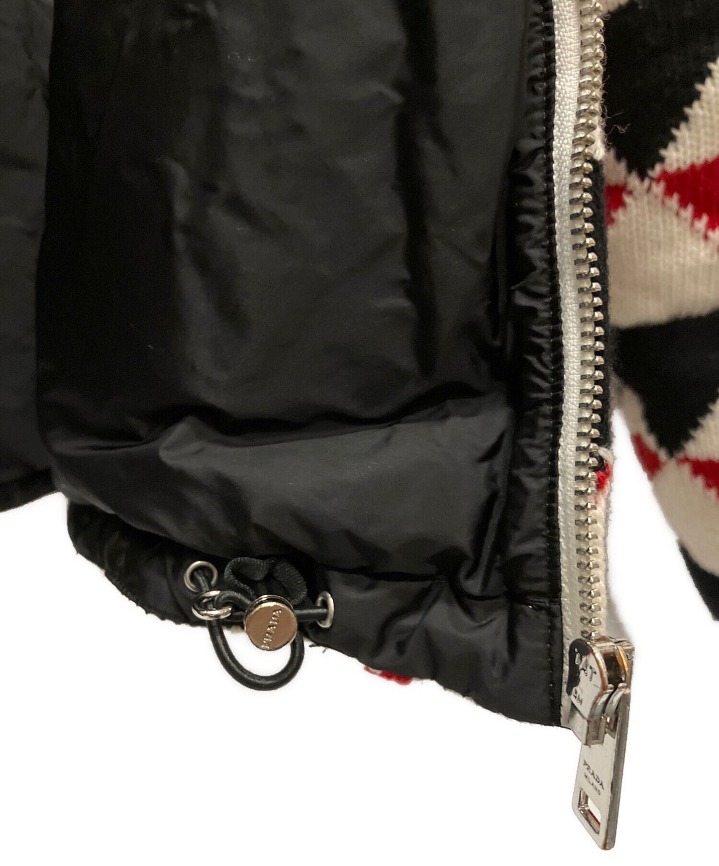 [Pre-owned] PRADA Cashmere Argyle Jacket/Knit Down Jacket SGC016