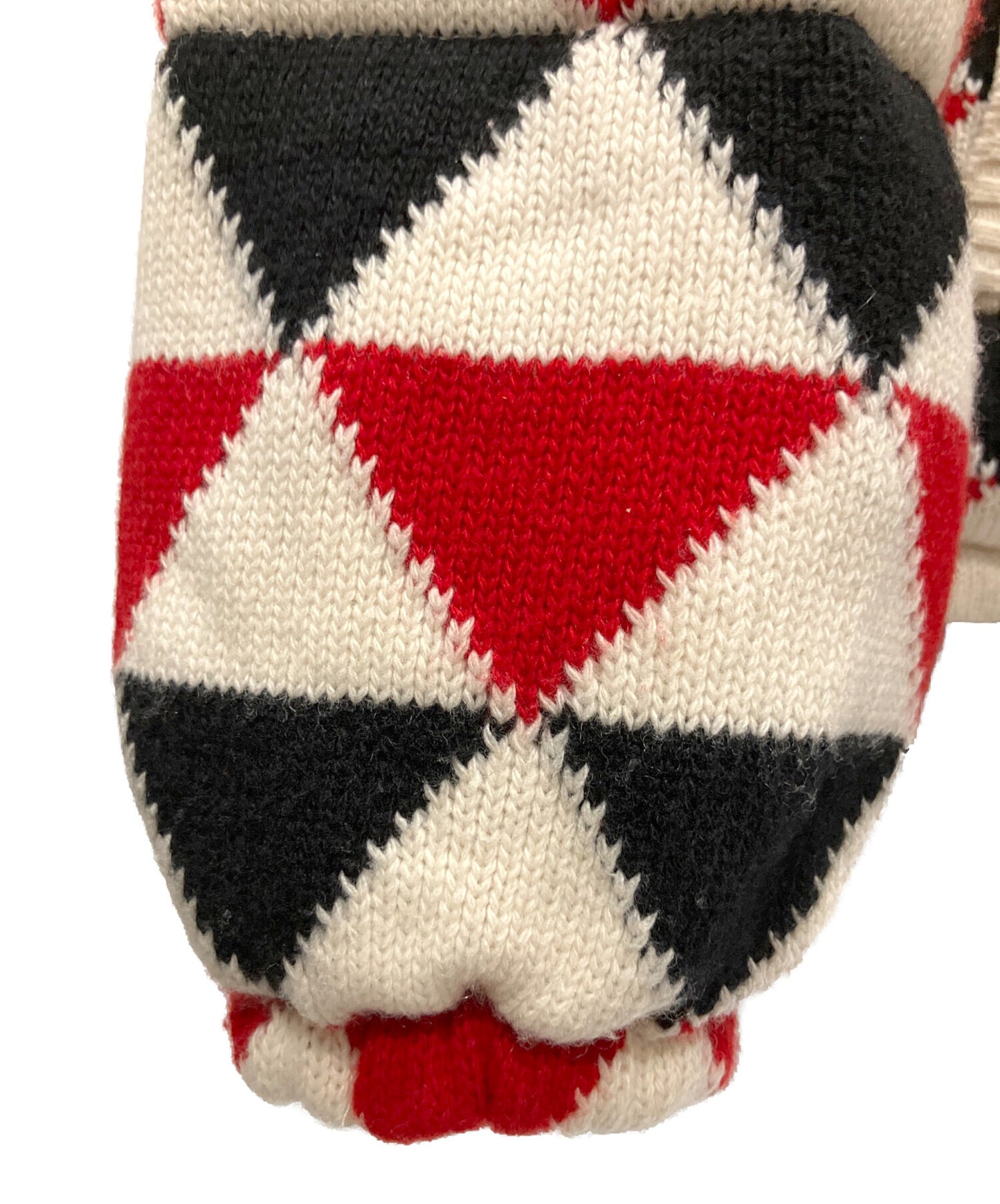 [Pre-owned] PRADA Cashmere Argyle Jacket/Knit Down Jacket SGC016