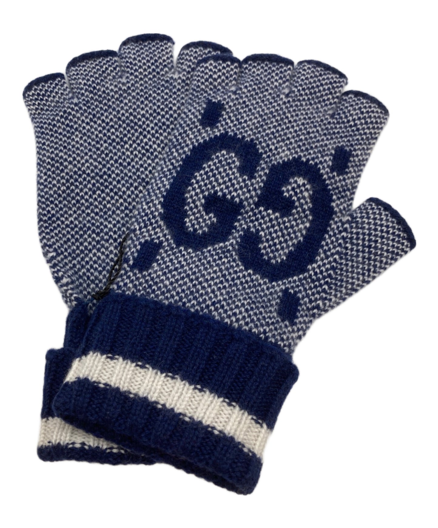 [Pre-owned] GUCCI GG Cashmere Fingerless Gloves 726586