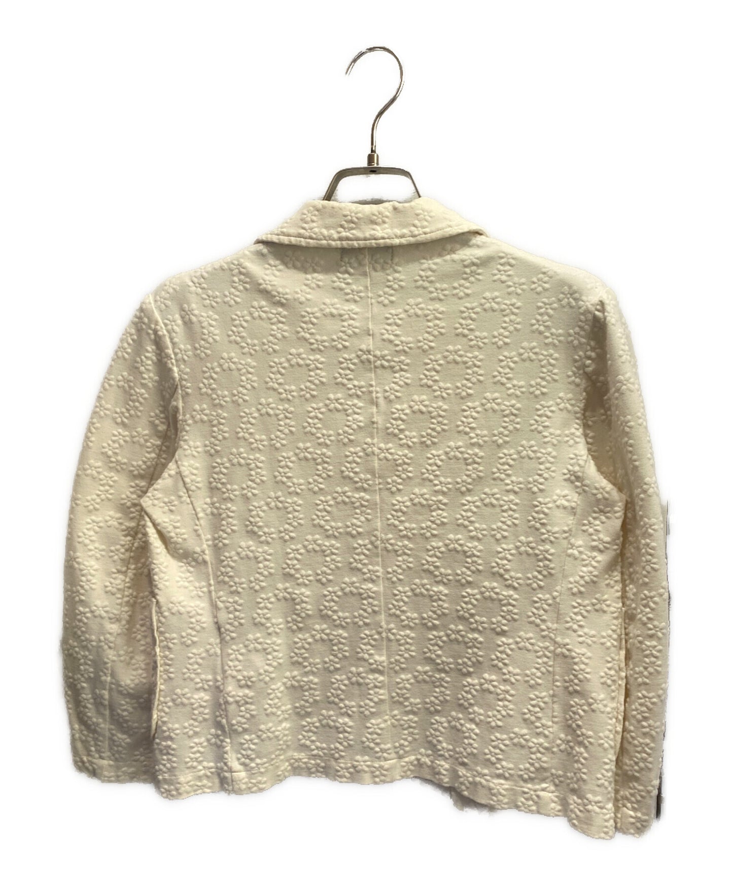 [Pre-owned] tricot COMME des GARCONS Floral Jacquard Round-Collar Jacket / Jacquard Jacket / Peplum Jacket TC-T019