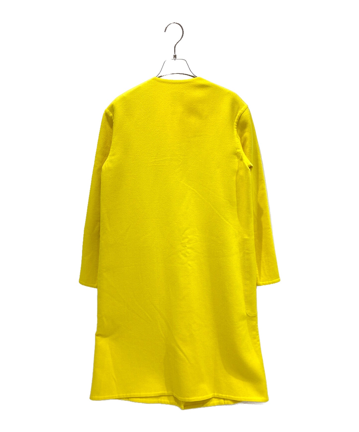 [Pre-owned] HERMES Cashmere Wrap Coat / Collarless Coat / Long Coat