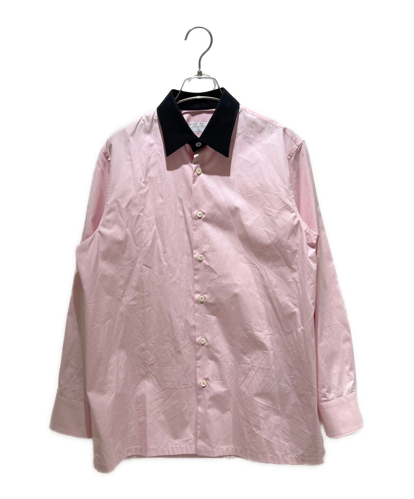 [Pre-owned] PRADA Cleric Shirt/Regular Collar Shirt/Long Sleeve Shirt/Long Sleeve Shirt UCN521 S232 14JW