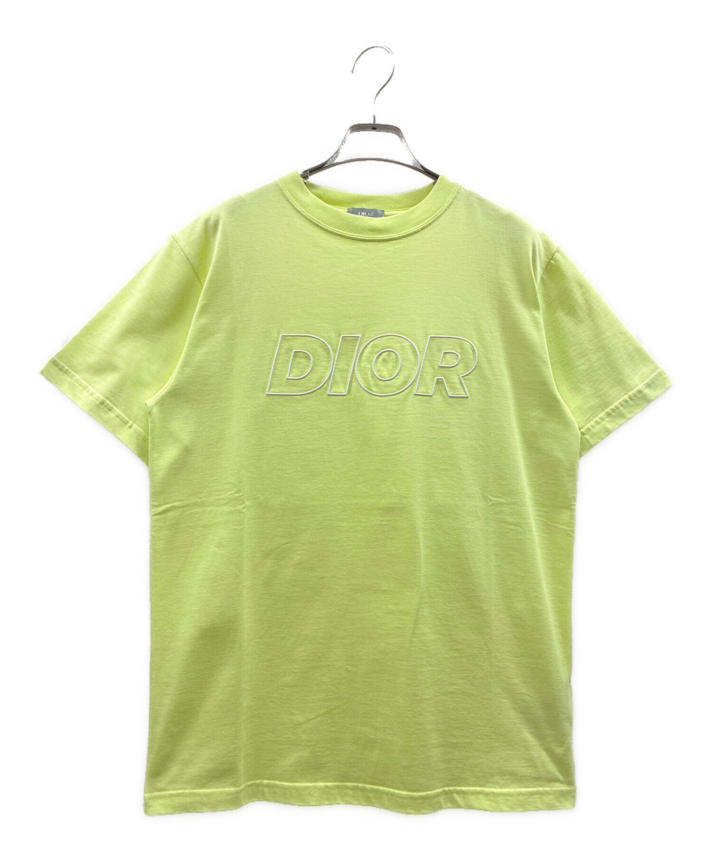 [Pre-owned] Dior Logo Embroidery T-shirt 393J696E0847 2023AW/Cut and sewn/round neck/crew neck/embroidery 393j696e0847