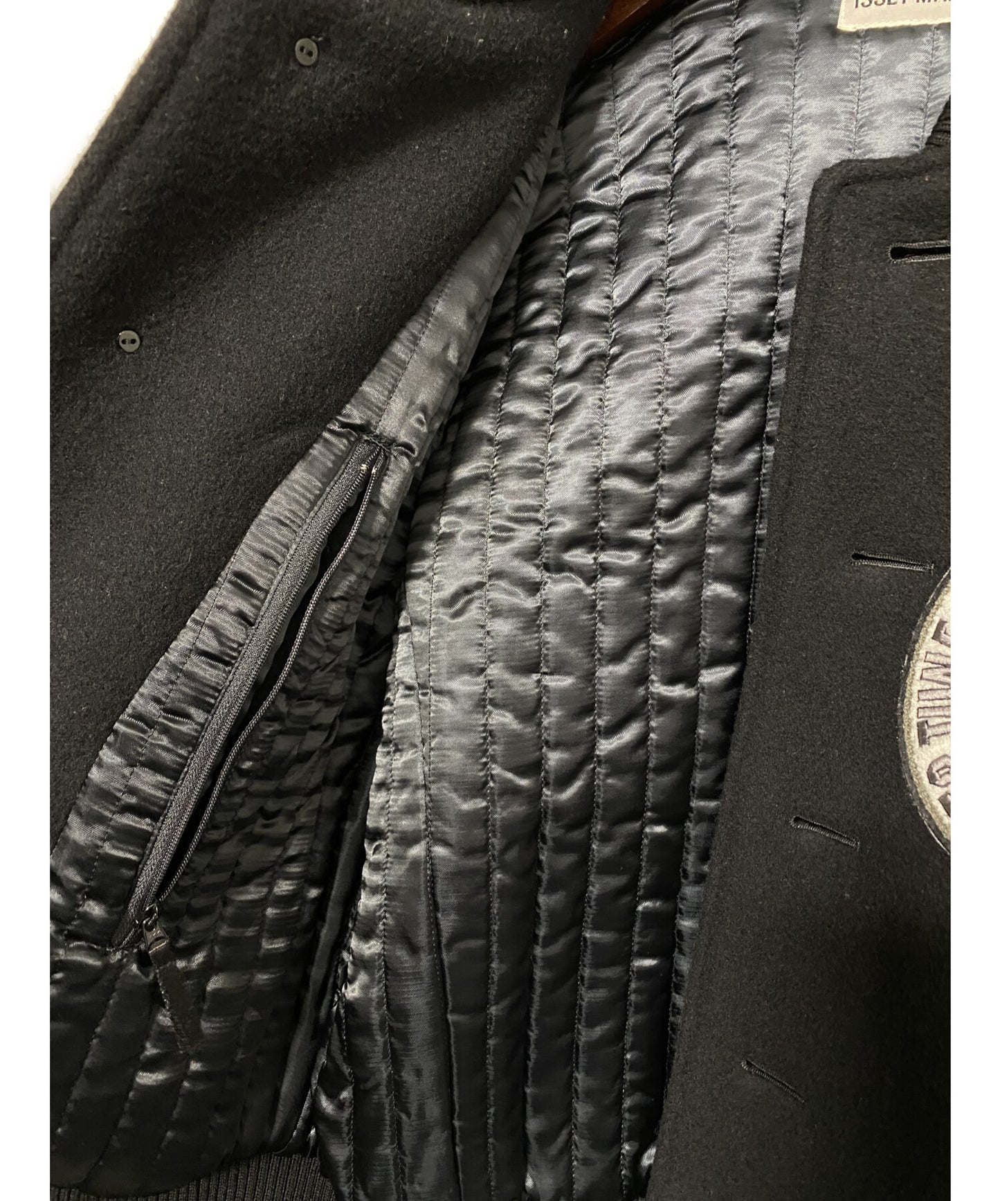 [Pre-owned] ISSEY MIYAKE×Takashi Murakami 02SS Motif Patch Varsity Jacket ME01-FC619