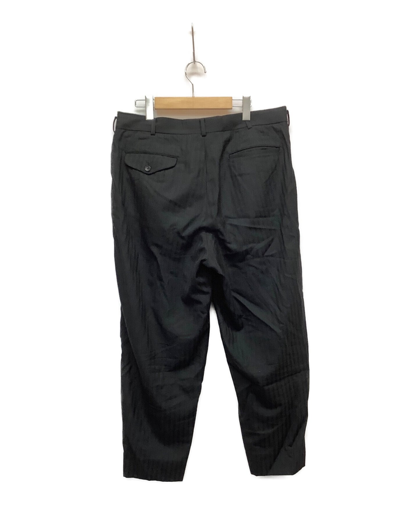 COMME des GARCONS HOMME DEUX Herringbone Wool Tapered Pants DE-P043