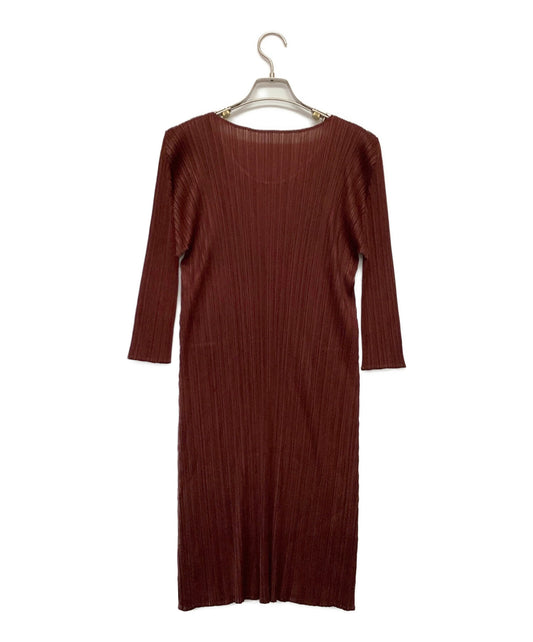 [Pre-owned] PLEATS PLEASE L/S Pleated Dress PP43-JT184