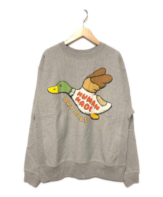 [Pre-owned] HUMAN MADE Duck print crew neck sweatshirt